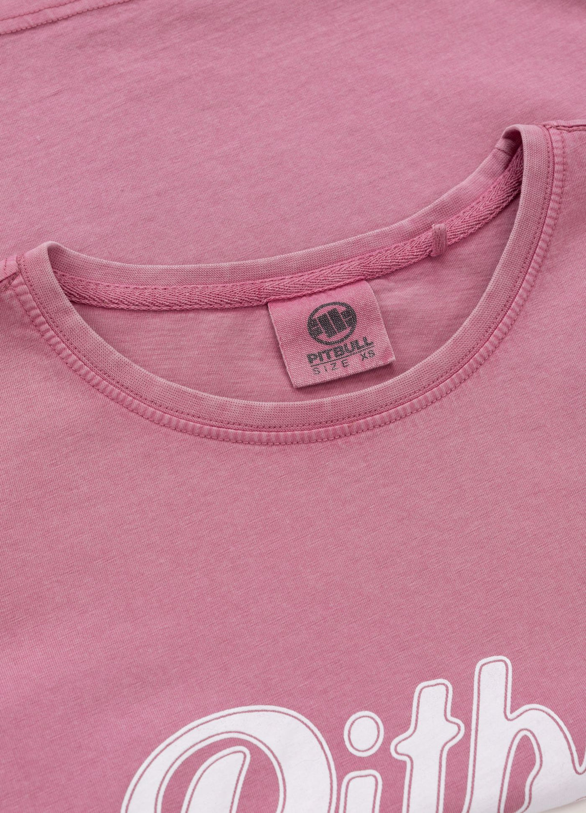 Women's T-Shirt Denim Washed ANGEL LOGO - Pink