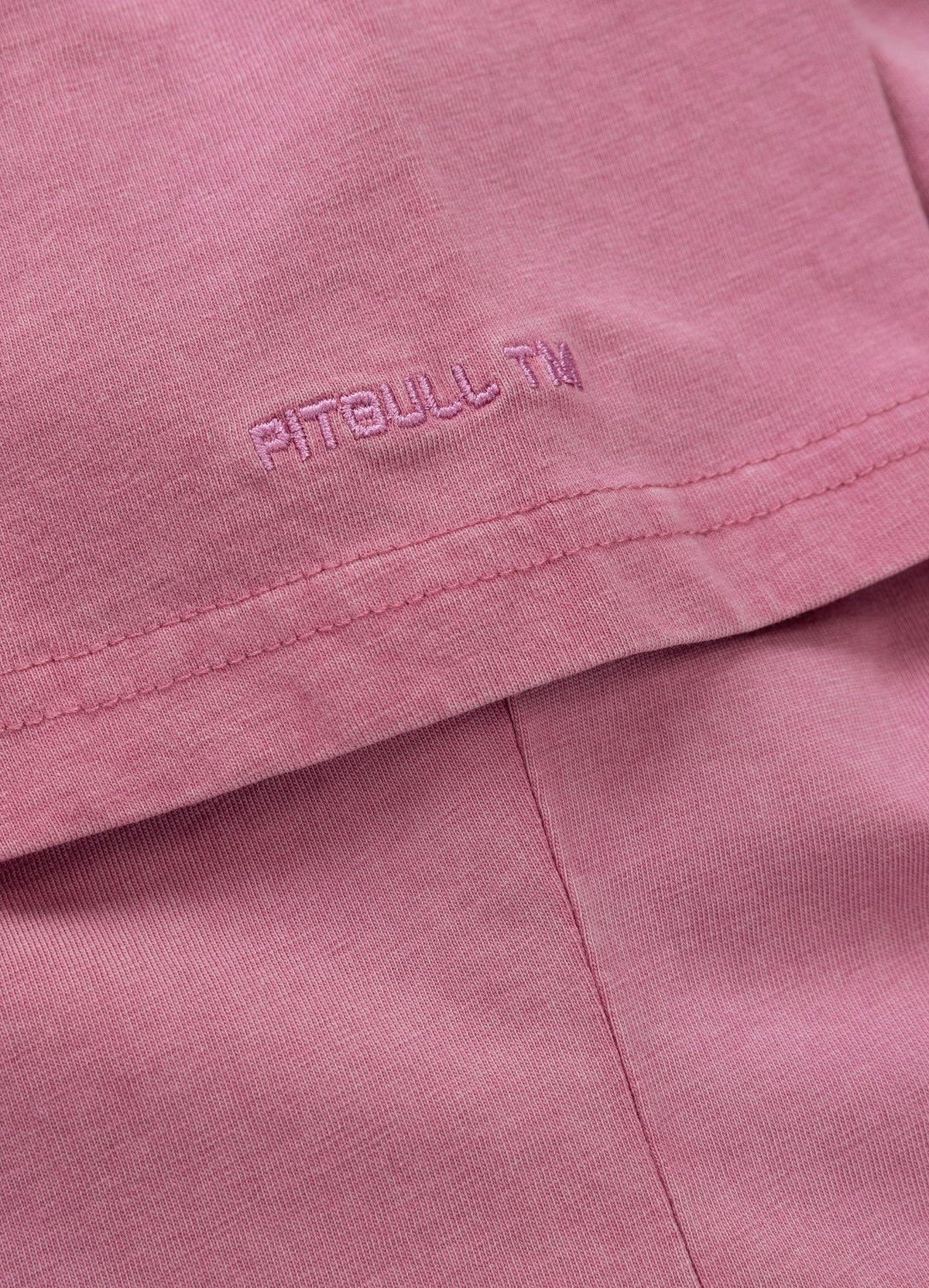 Women's T-Shirt Denim Washed ANGEL LOGO - Pink