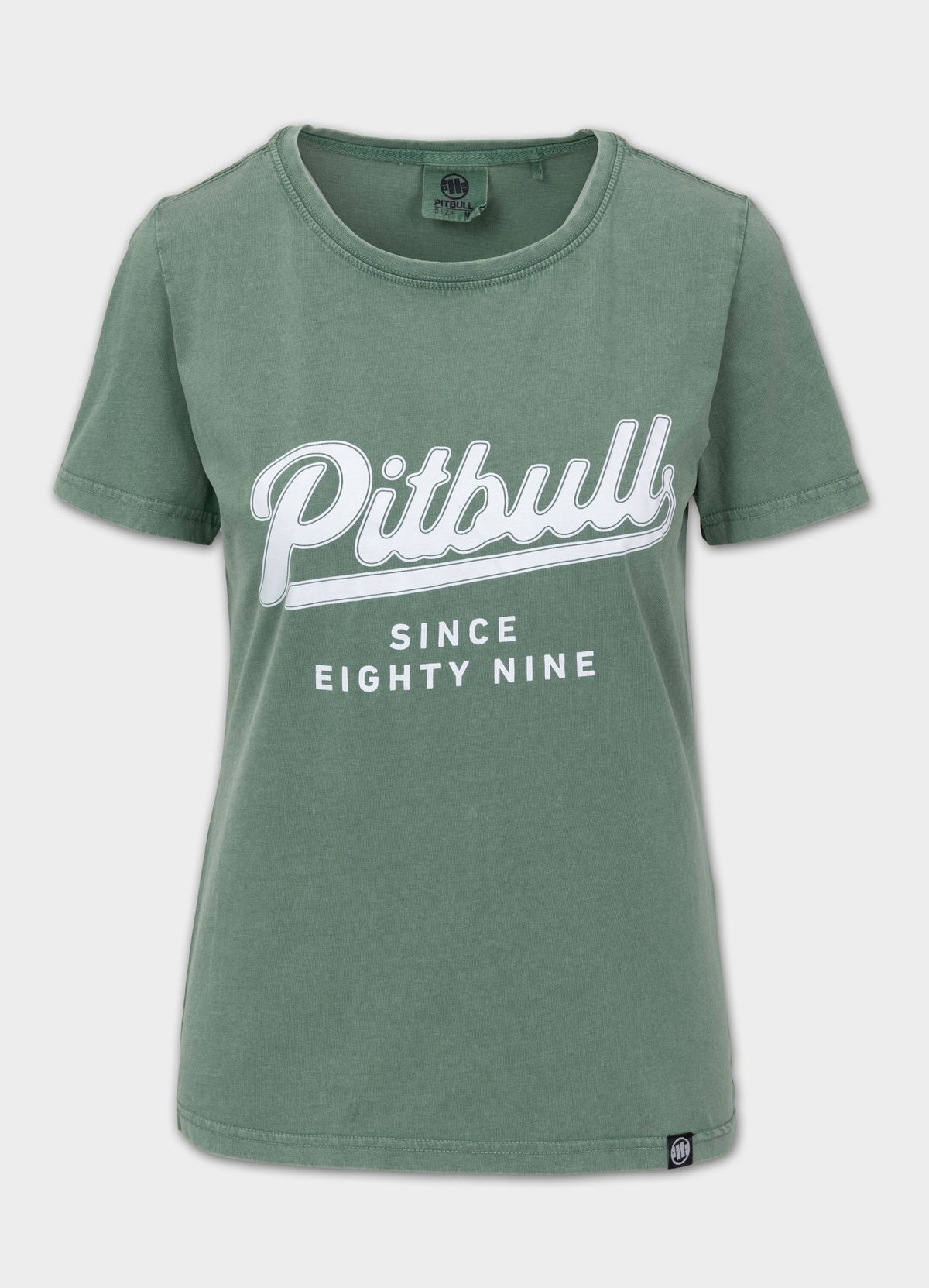 Women's T-Shirt Denim Washed ANGEL LOGO - Green