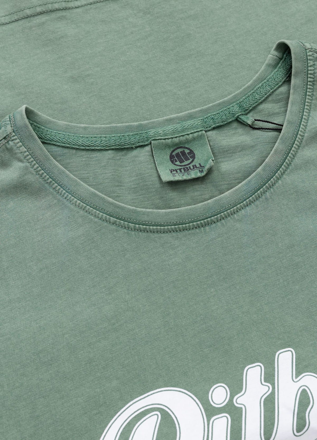 Women's T-Shirt Denim Washed ANGEL LOGO - Green
