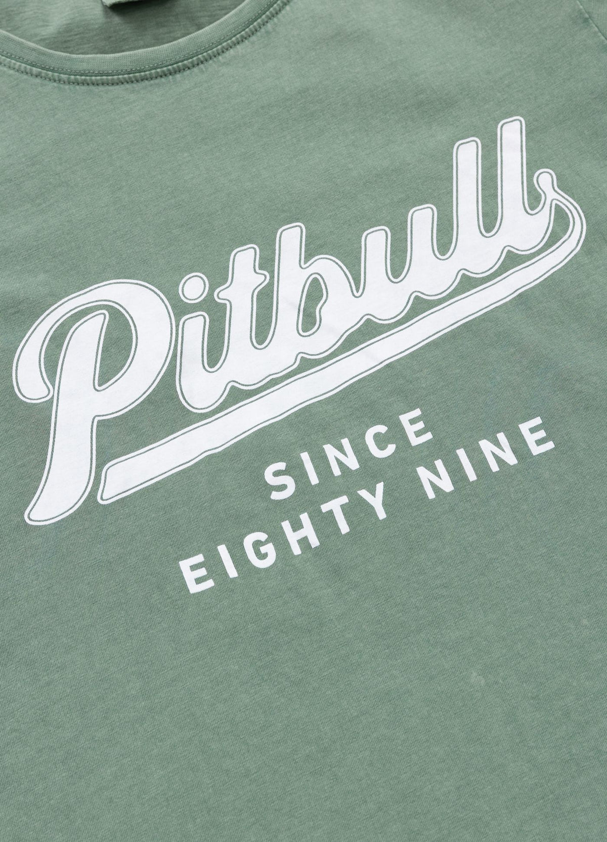 Women's T-Shirt Denim Washed ANGEL LOGO - Green