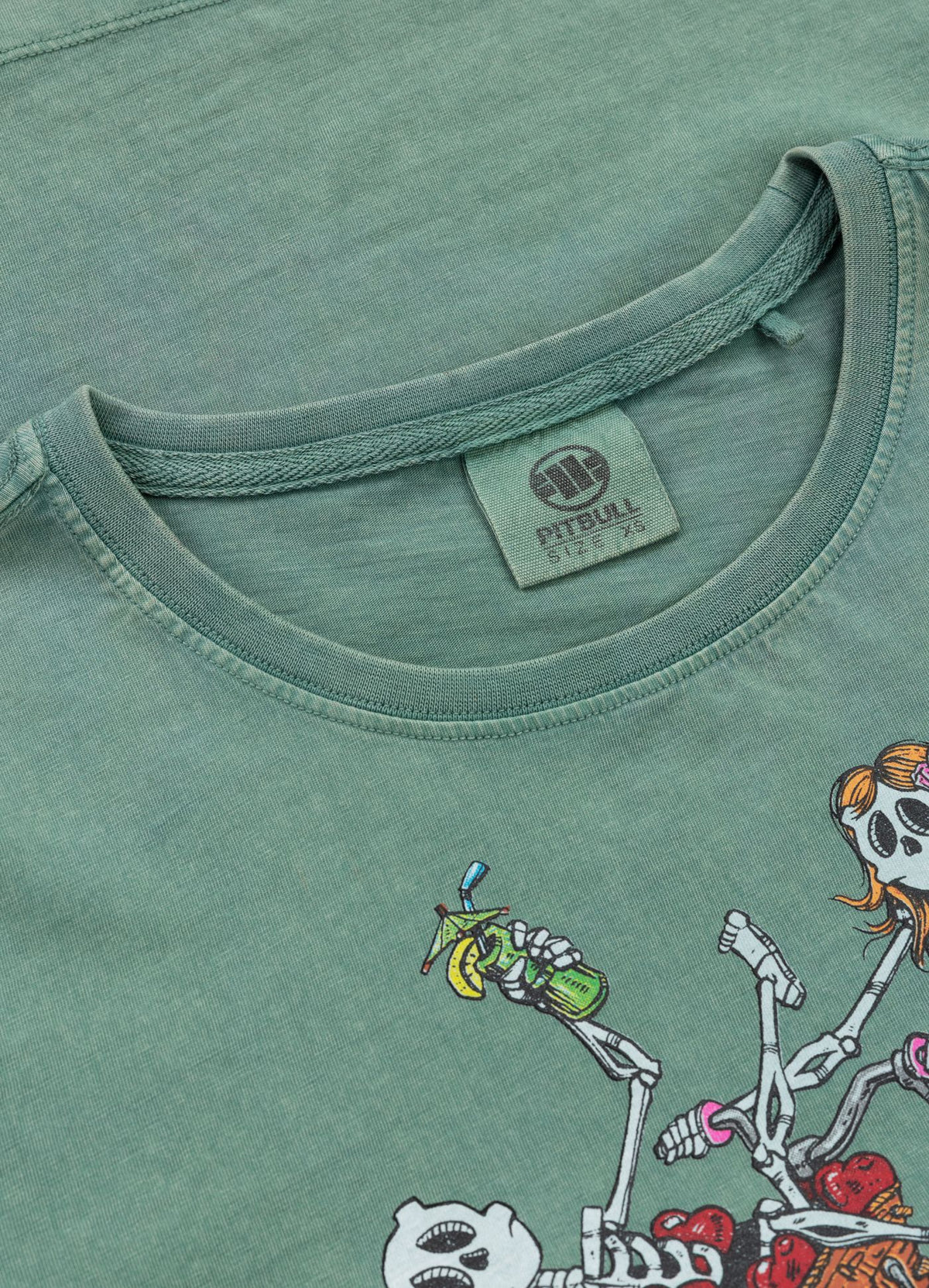 Women&#39;s T-Shirt Denim Washed CRUISINANDBOOZIN - Mint