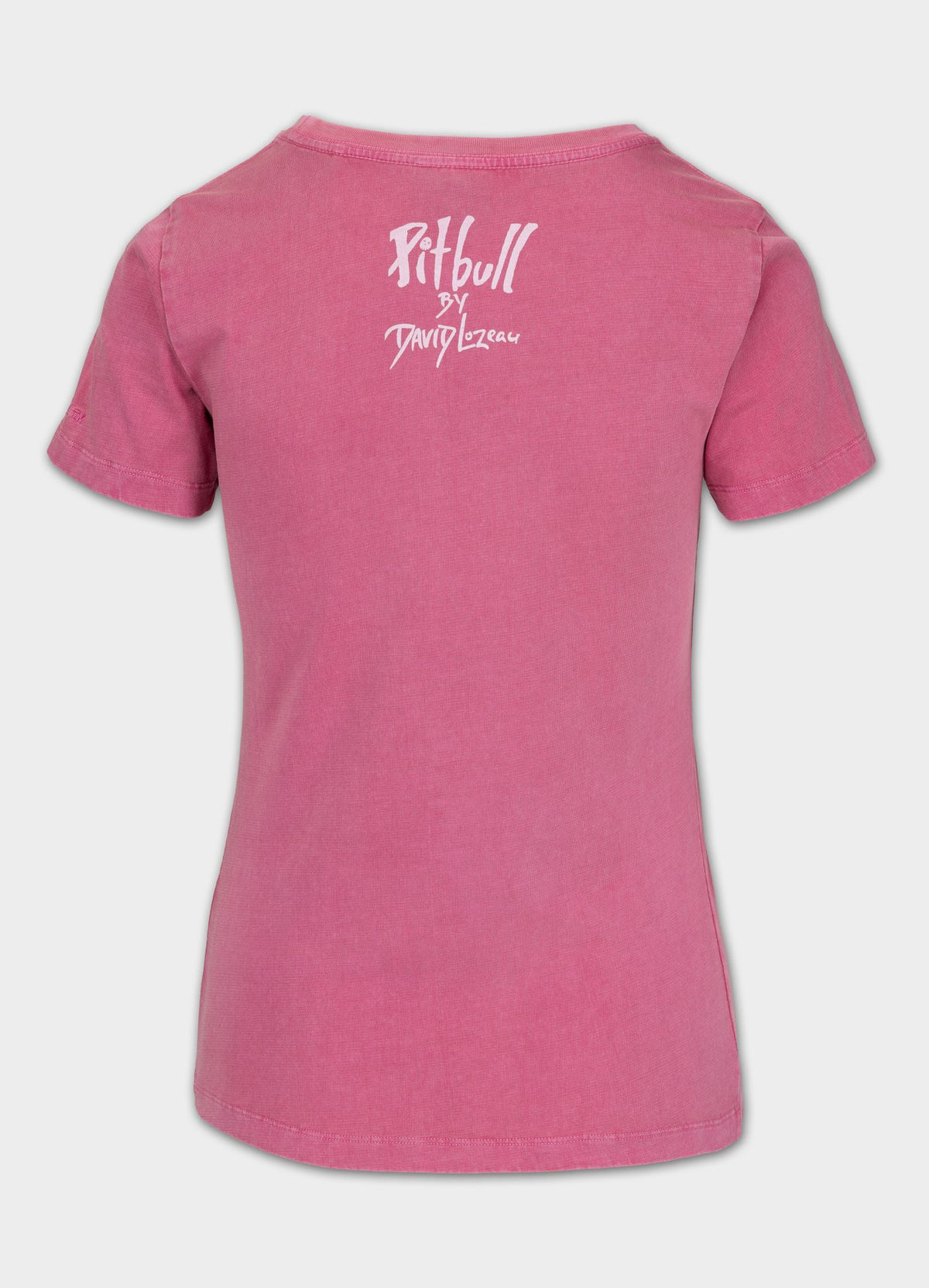 Women&#39;s T-Shirt Denim Washed DOUBLETROUBLE - Pink