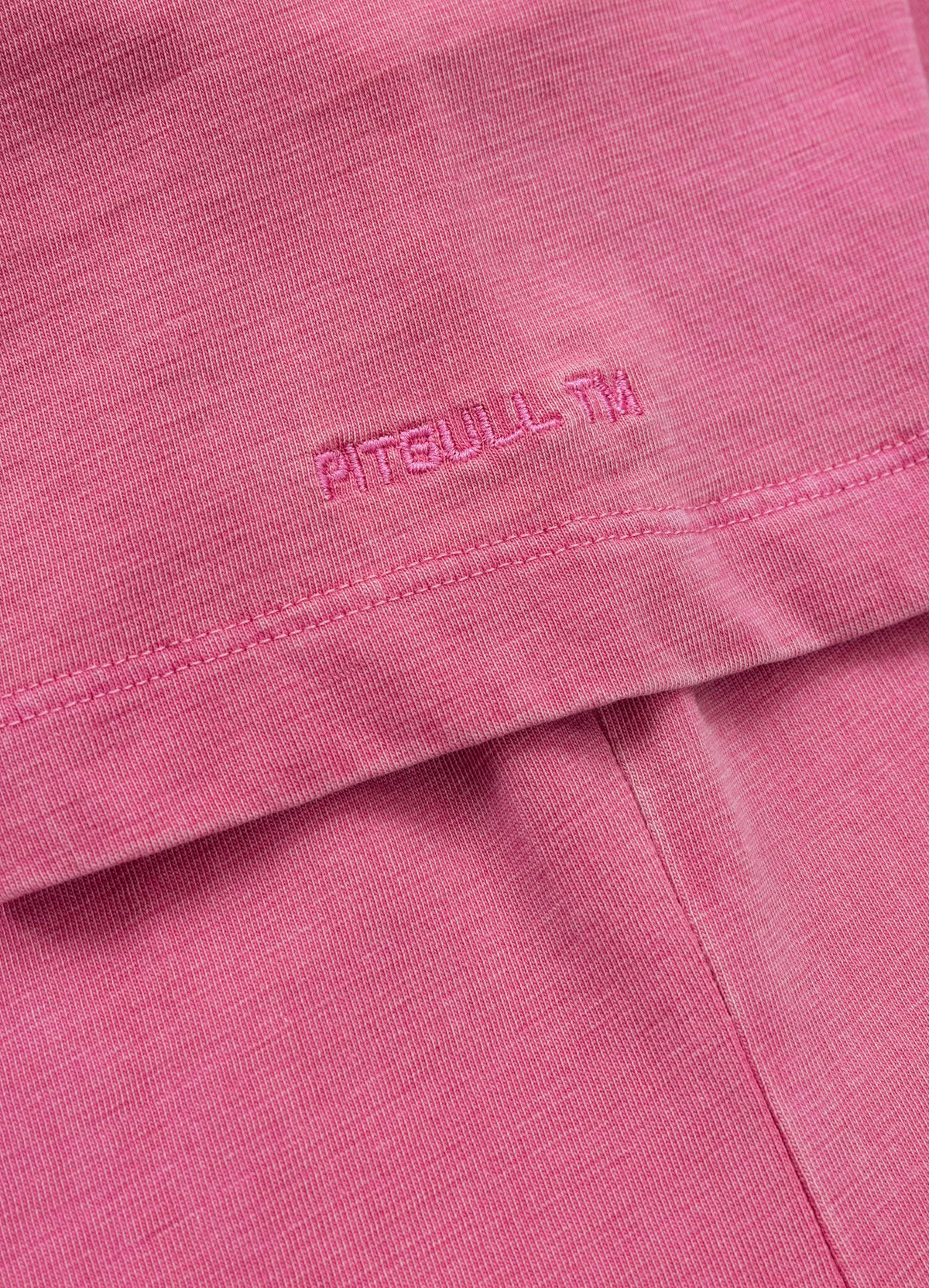 Women&#39;s T-Shirt Denim Washed DOUBLETROUBLE - Pink