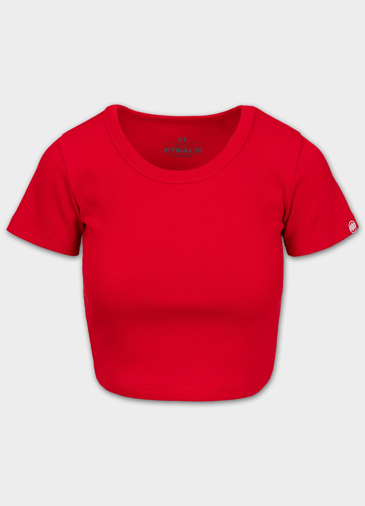 Buy Women's T-Shirt Rib CROPPED - Red | Pitbull Store