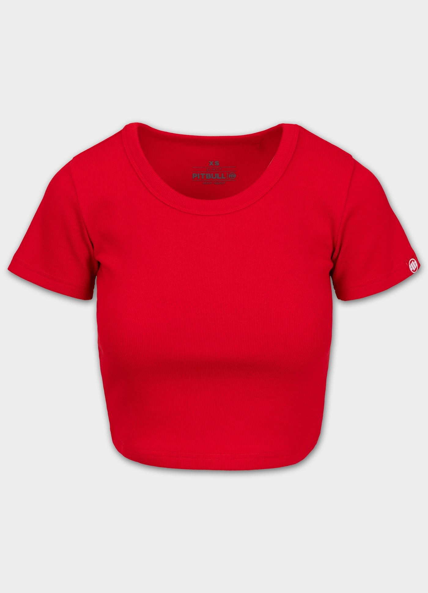 Buy Women's T-Shirt Rib CROPPED - Red | Pitbull Store