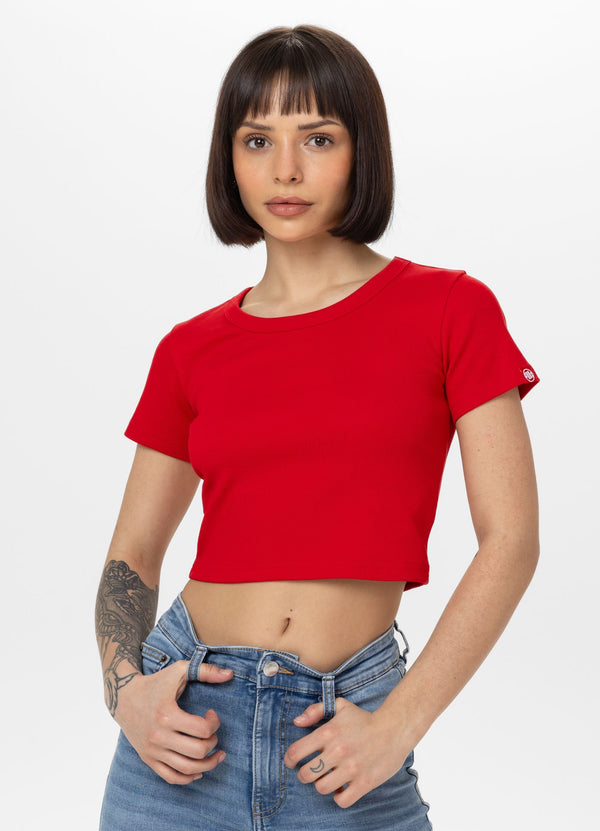 ビキニ Tennis Big Logo Crop T-Shirt Red A74190018-dynamic1-pdp?$