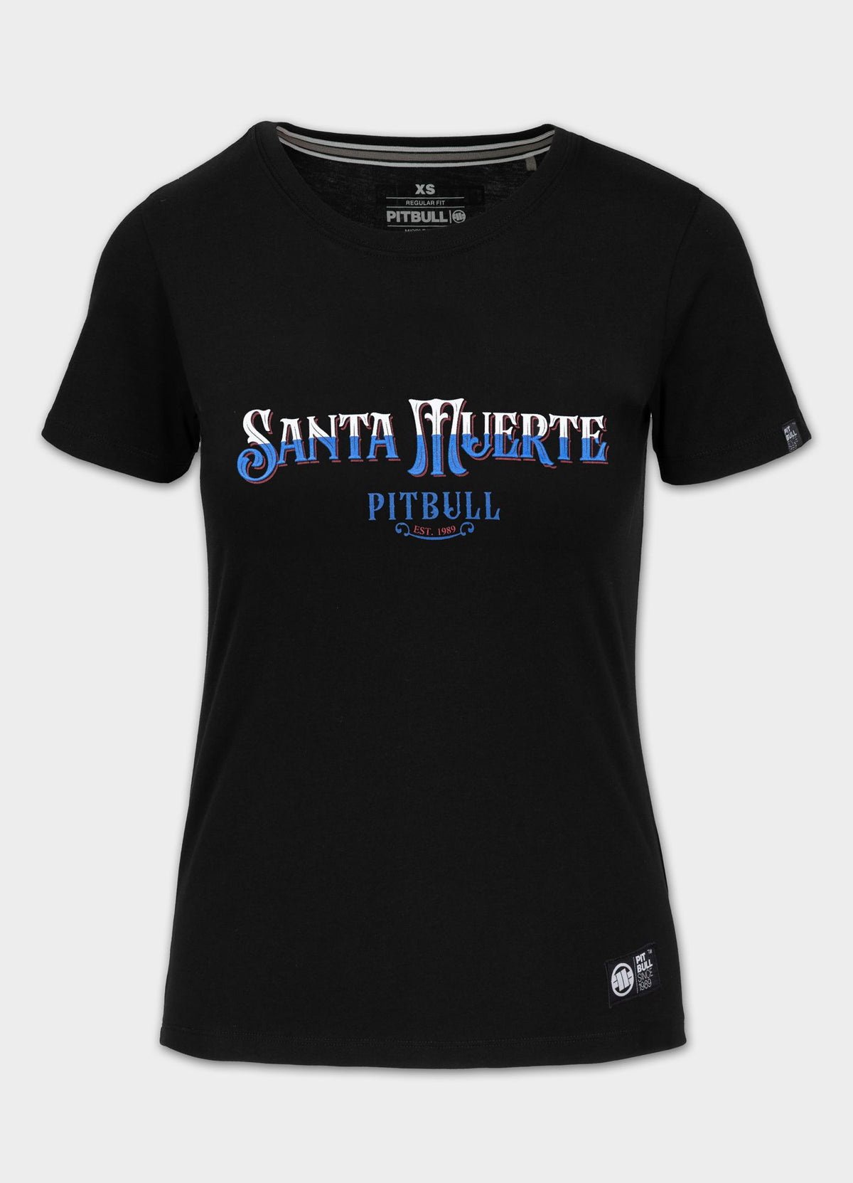 Women's T-Shirt SANTA MUERTE BLUE - Black