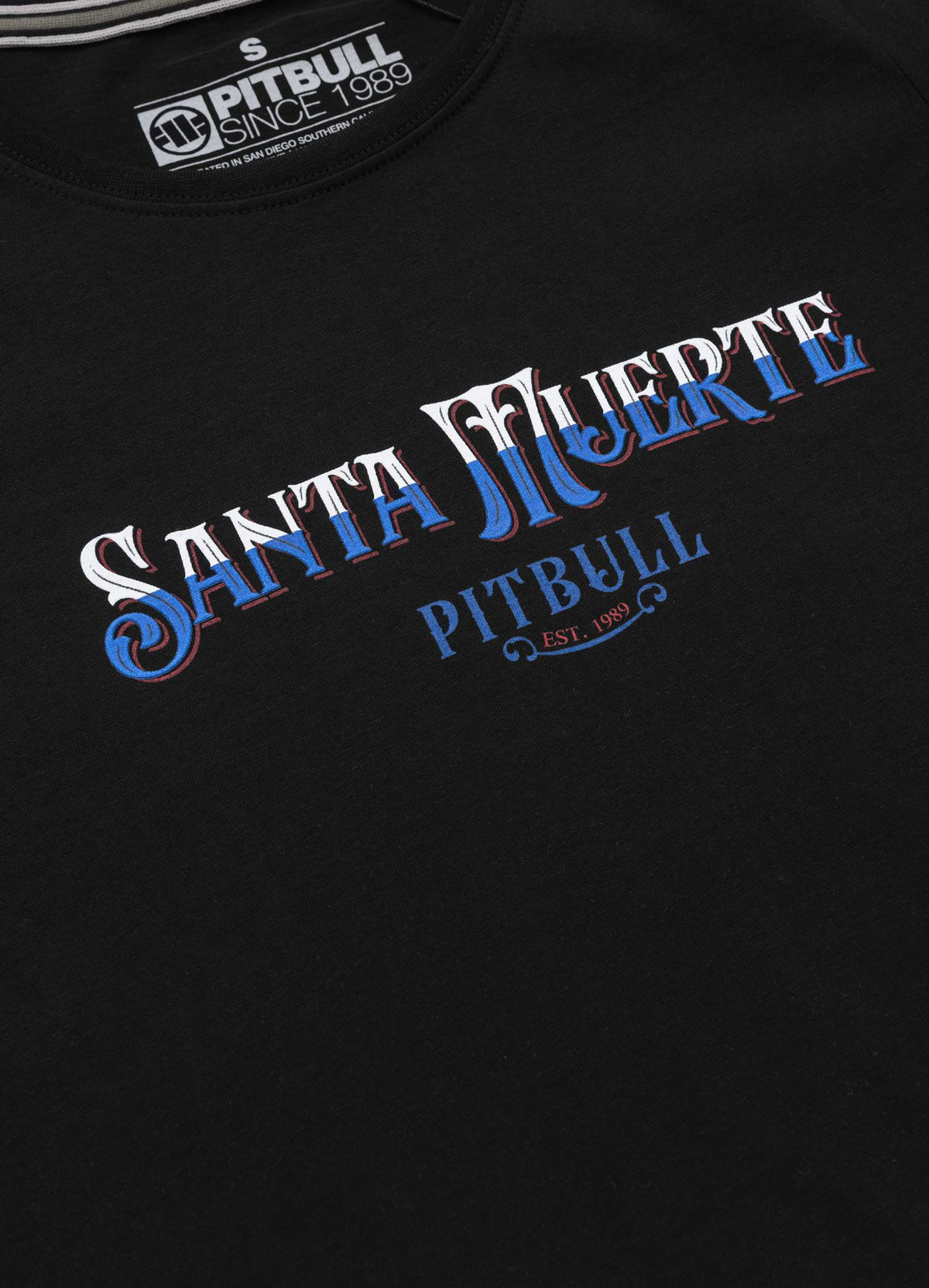 Women's T-Shirt SANTA MUERTE BLUE - Black