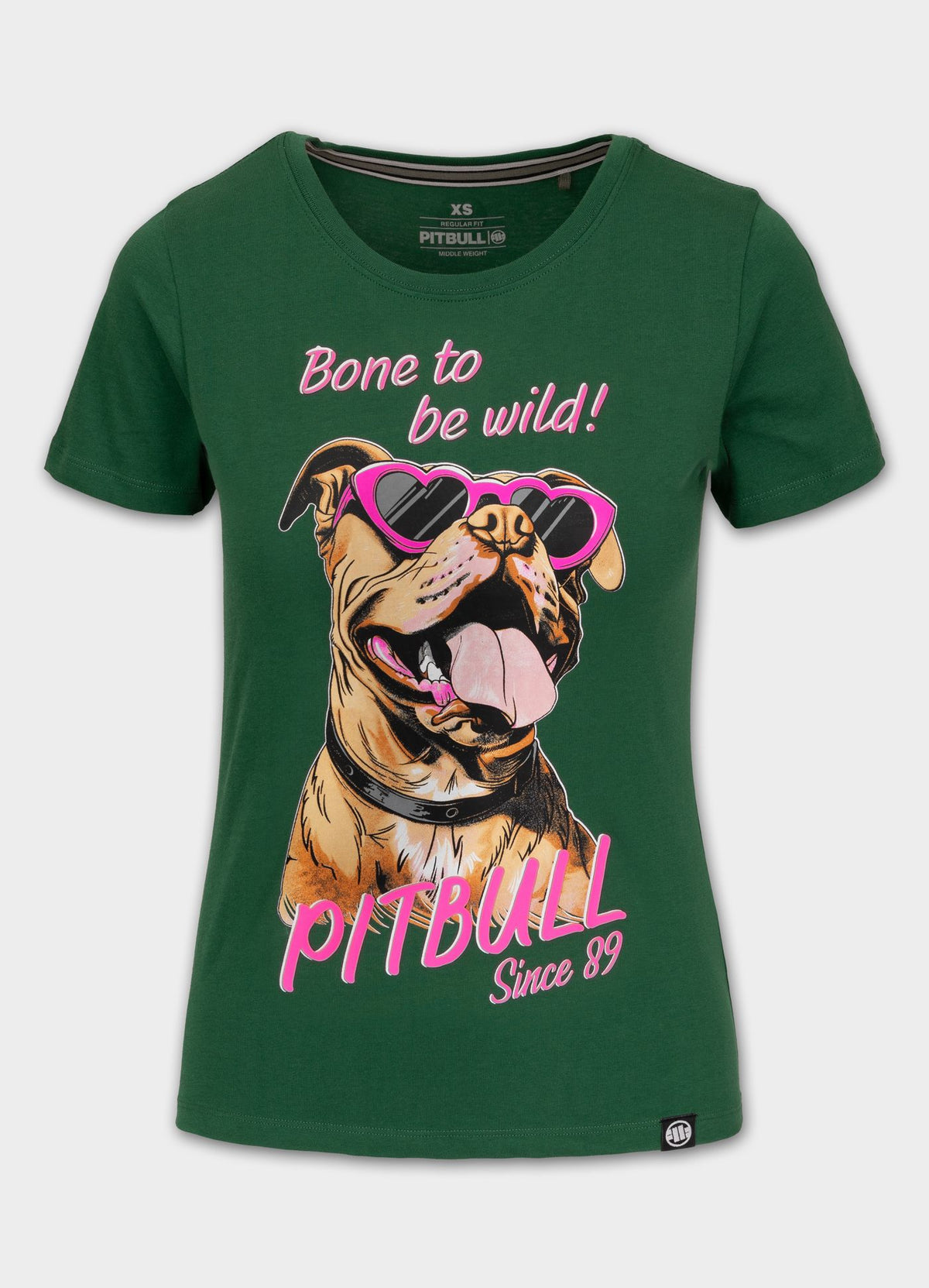 Women's T-Shirt SUNGLASSES DOG - Green