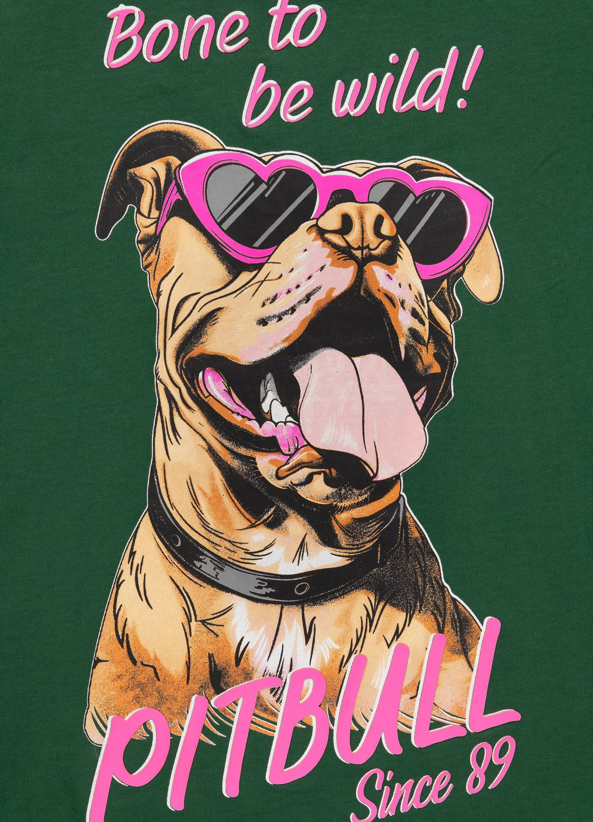 Women's T-Shirt SUNGLASSES DOG - Green