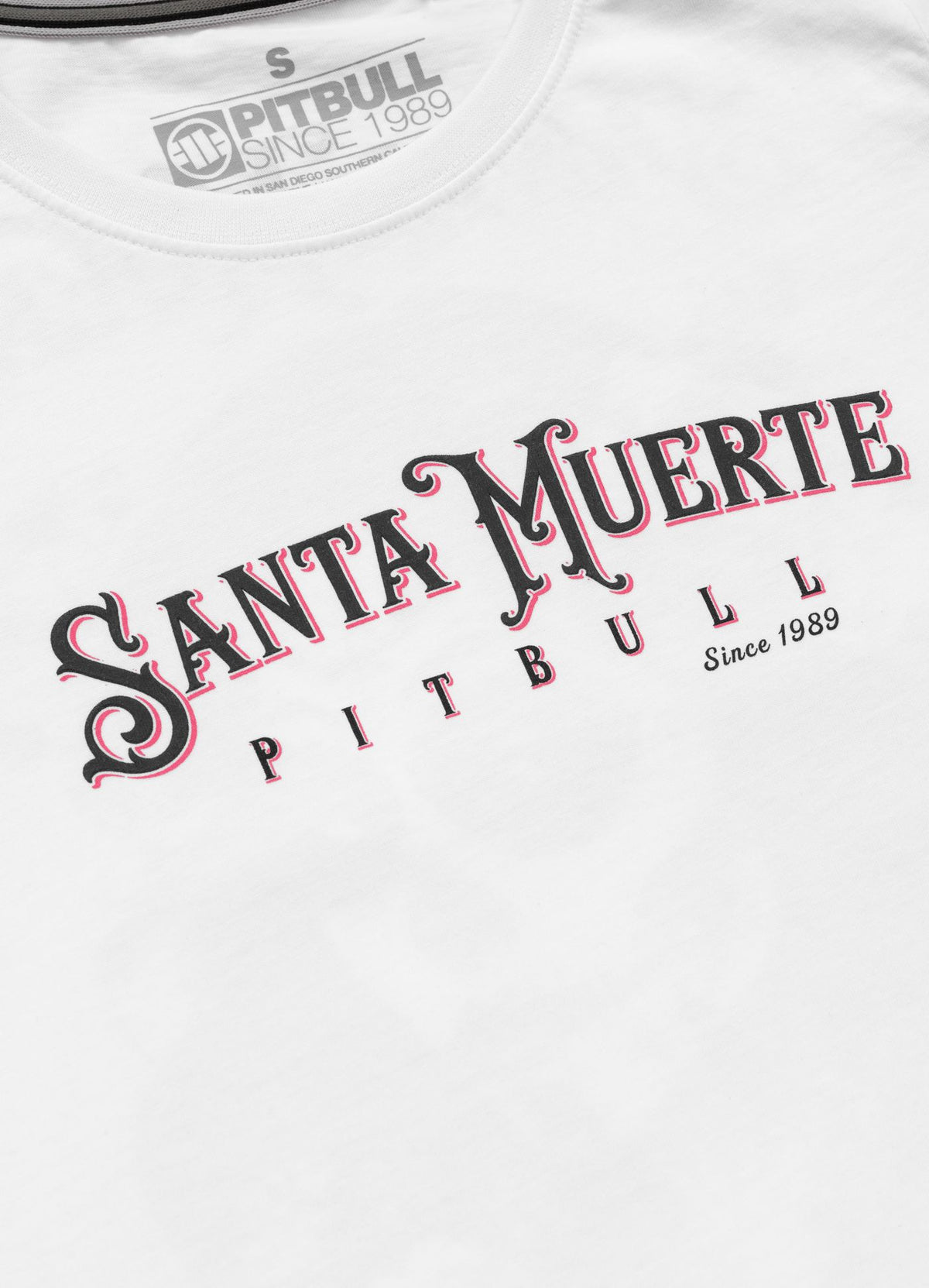 Women's T-Shirt SANTA MUERTE ROSE - White