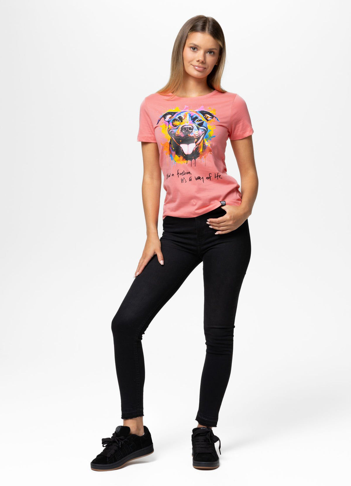 Women's T-Shirt WATERCOLOR - Coral