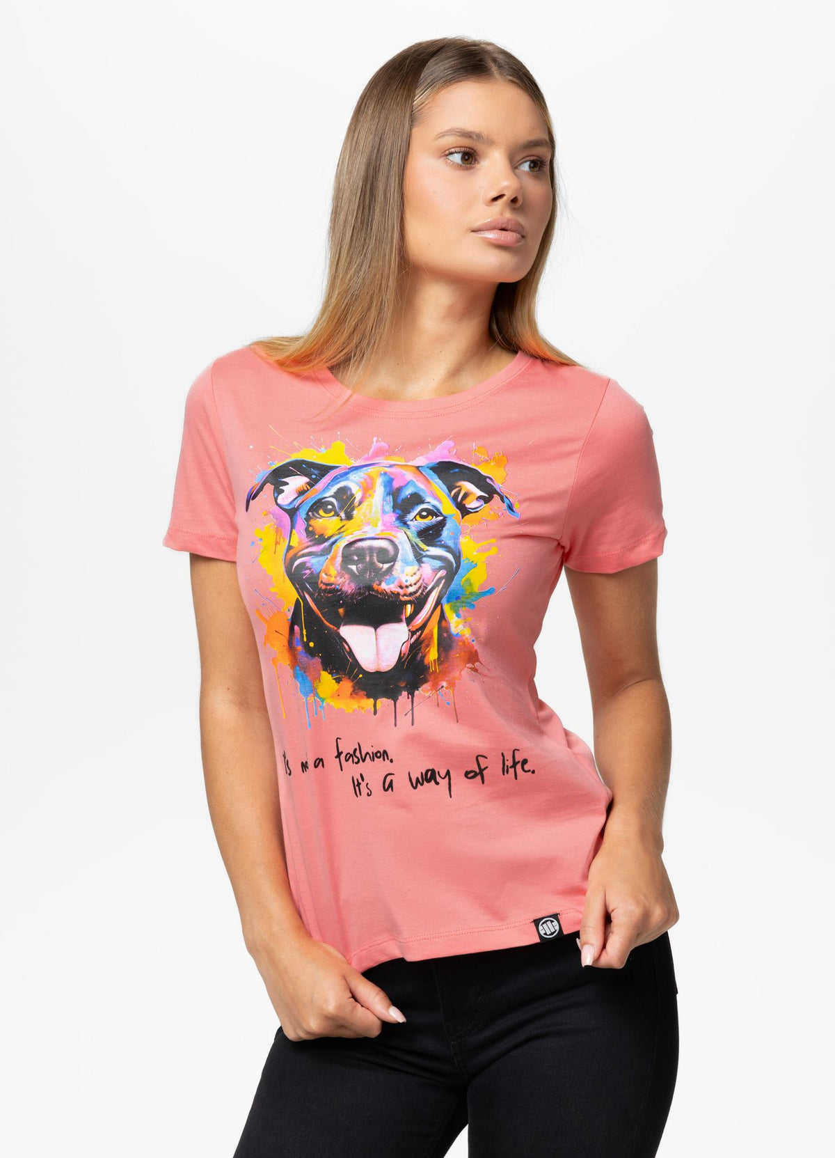 Women's T-Shirt WATERCOLOR - Coral