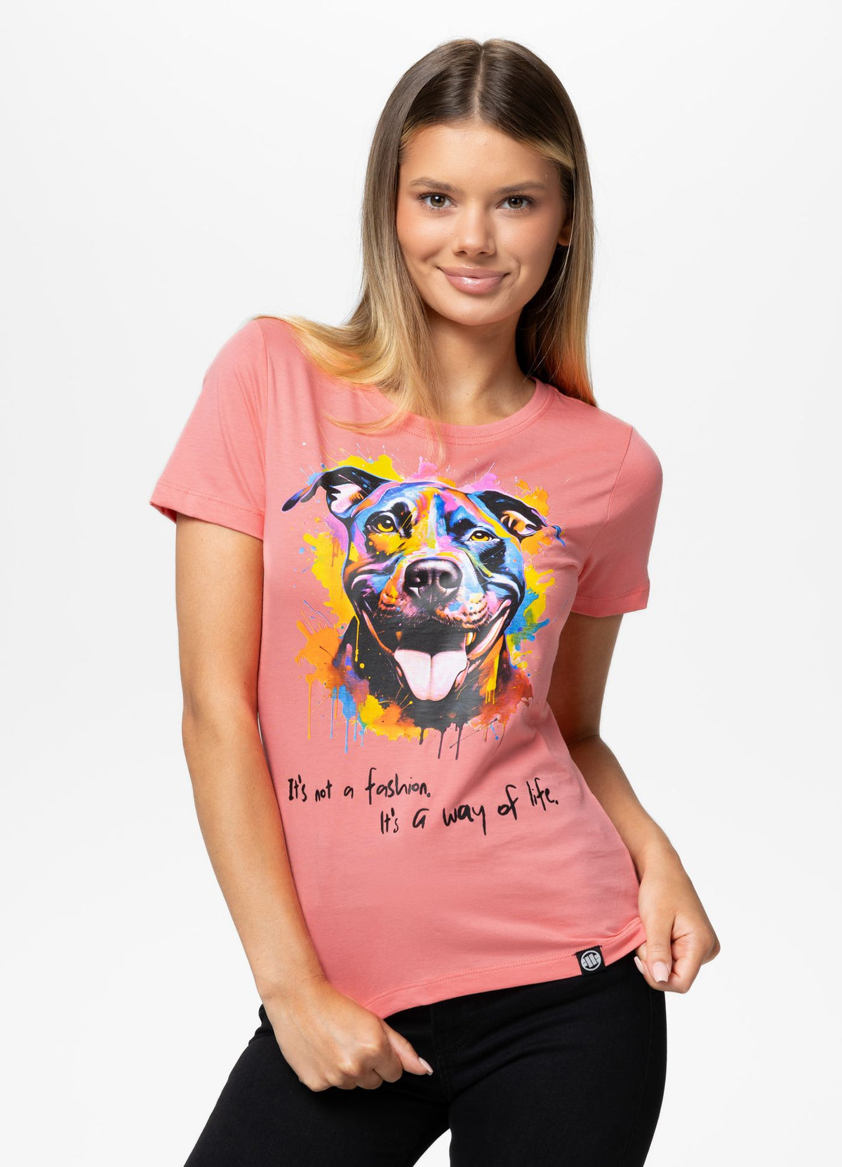 Women's T-Shirt WATERCOLOR - Coral