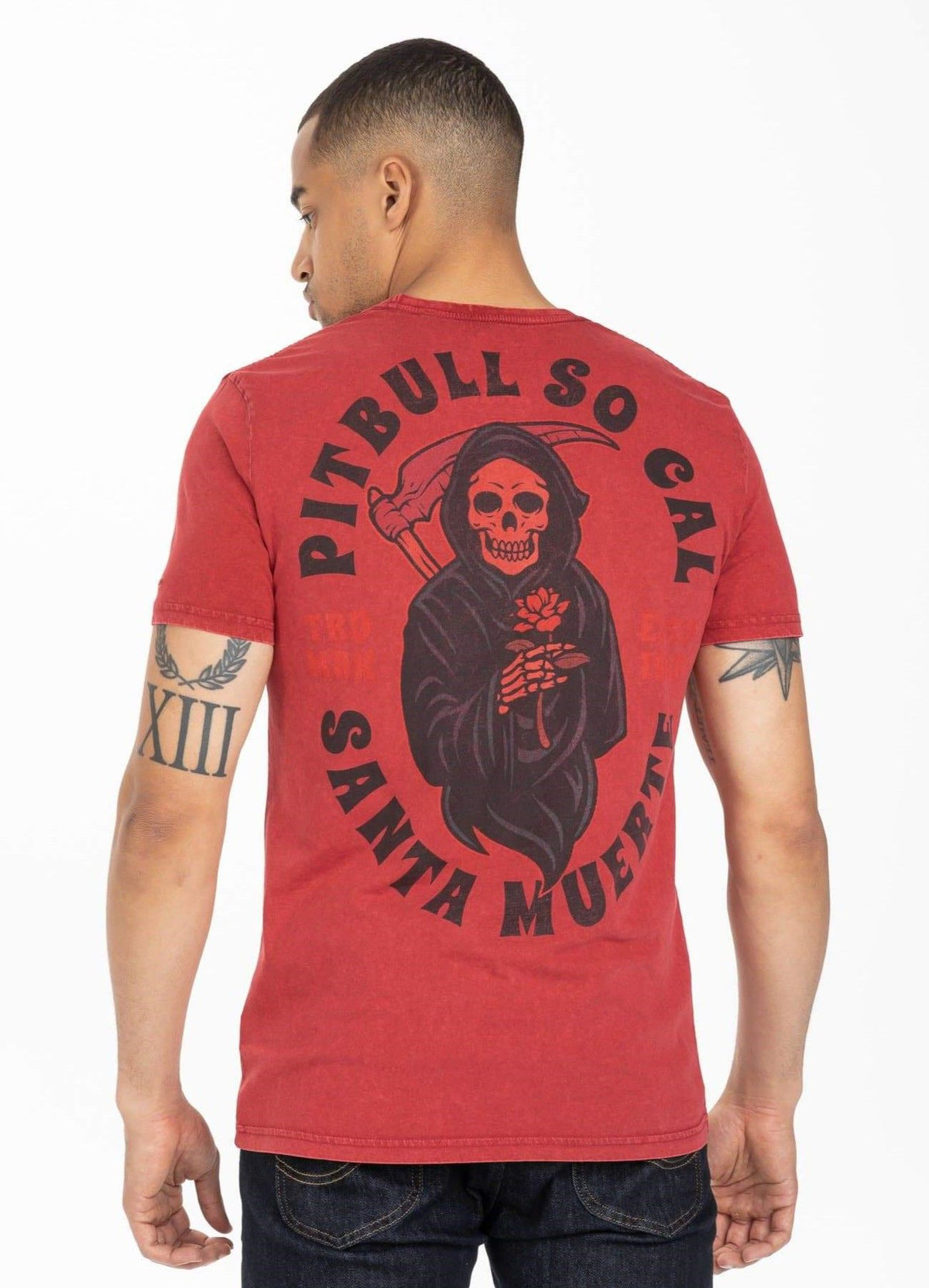 T-shirt Denim Washed Santa Muerte