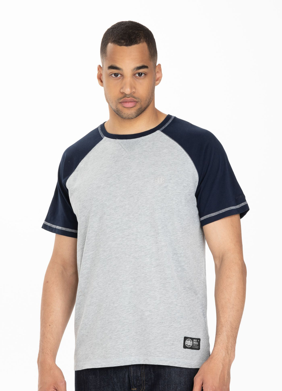 T-Shirt Garment Washed Raglan Small Logo