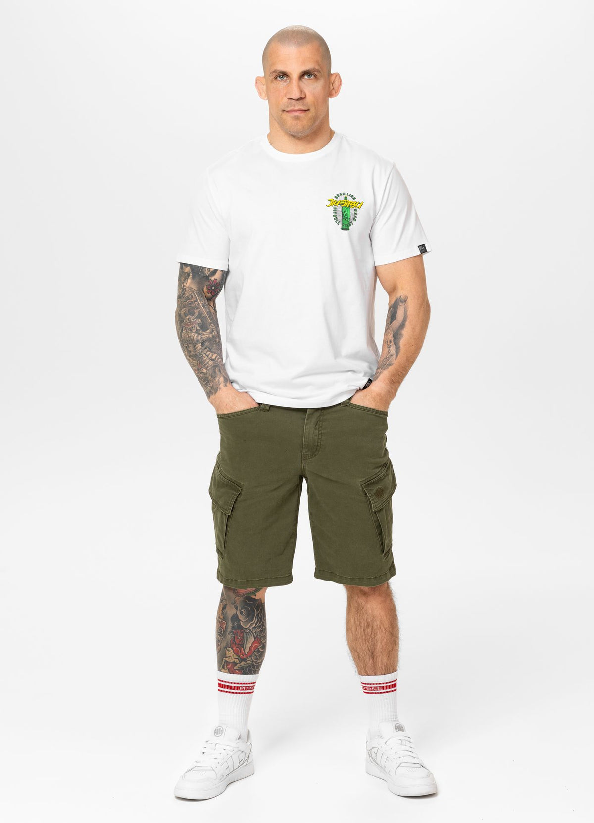 Men's T-Shirt BJJ FIGHT DVSN - White