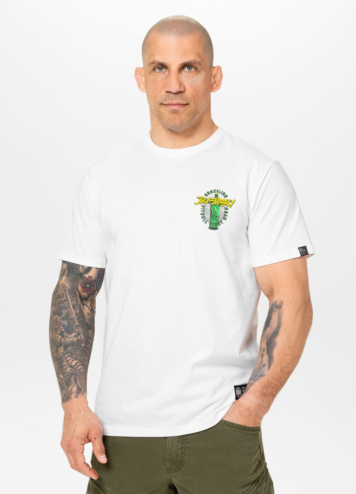 Men's T-Shirt BJJ FIGHT DVSN - White