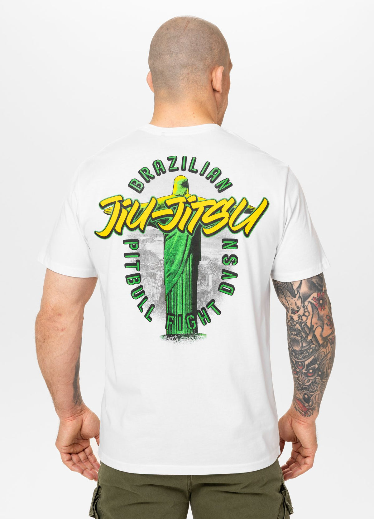 Men's T-Shirt BJJ FIGHT DVSN - White