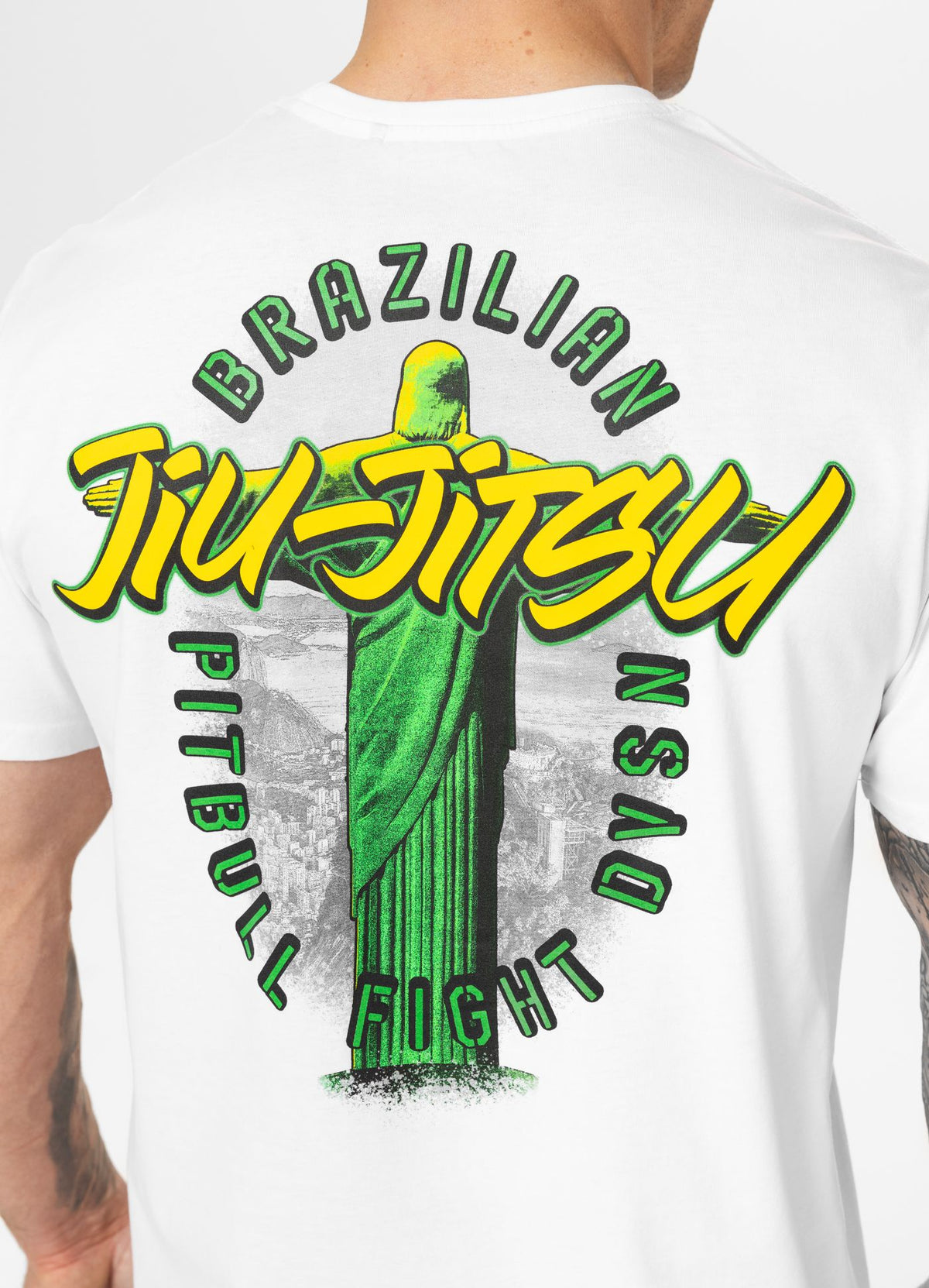 Men's T-Shirt BJJ FIGHT DVSN - White