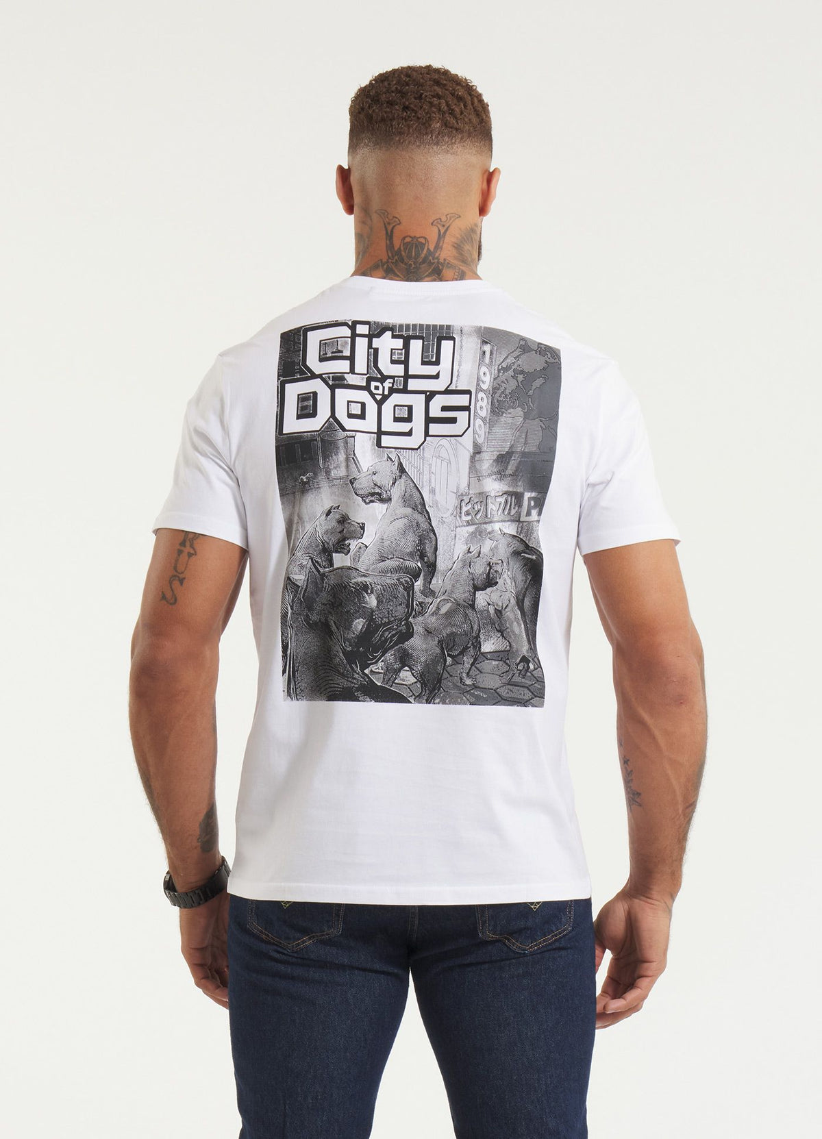 Men&#39;s T-Shirt CITY OF DOGS - White