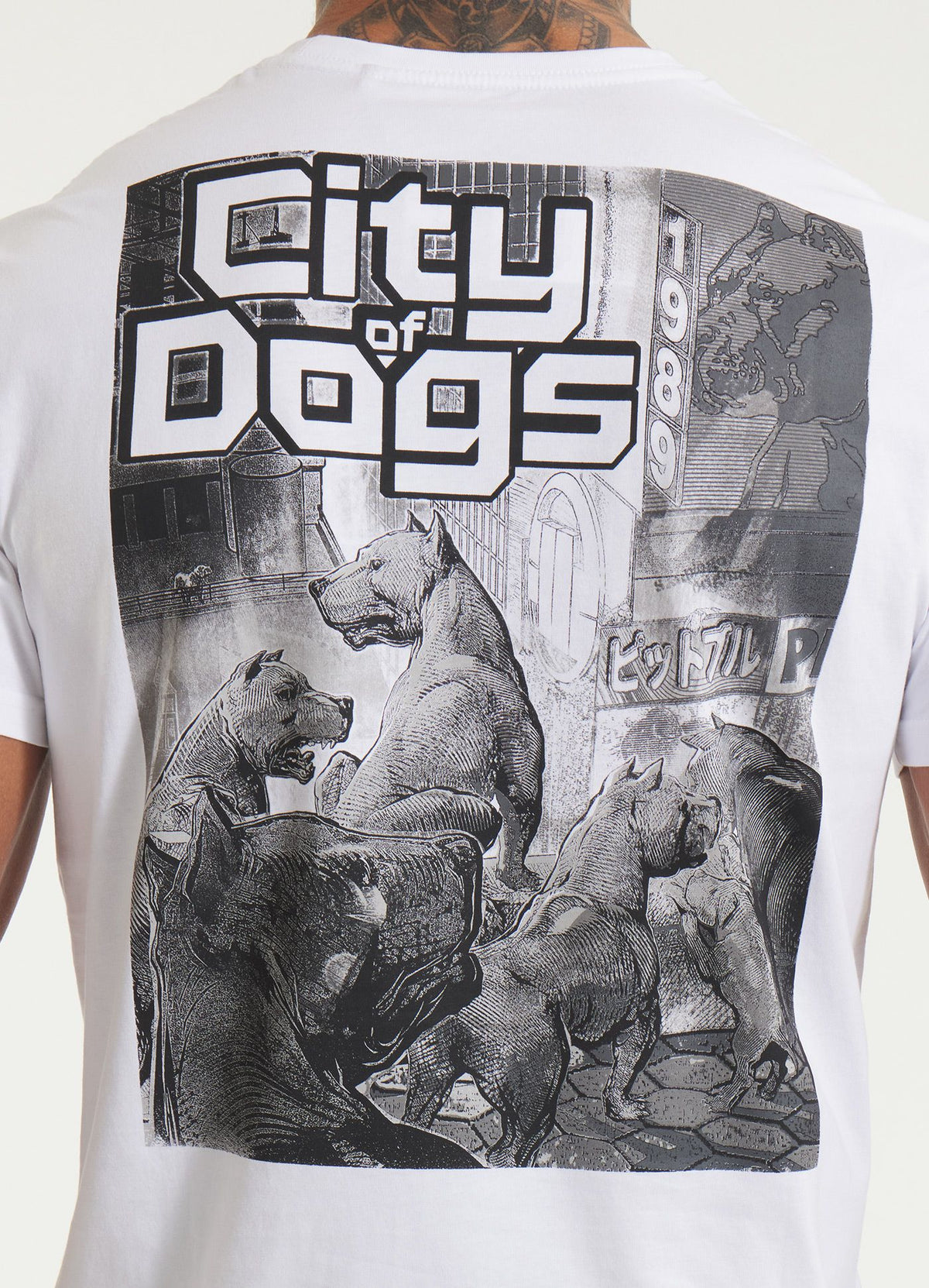 Men&#39;s T-Shirt CITY OF DOGS - White