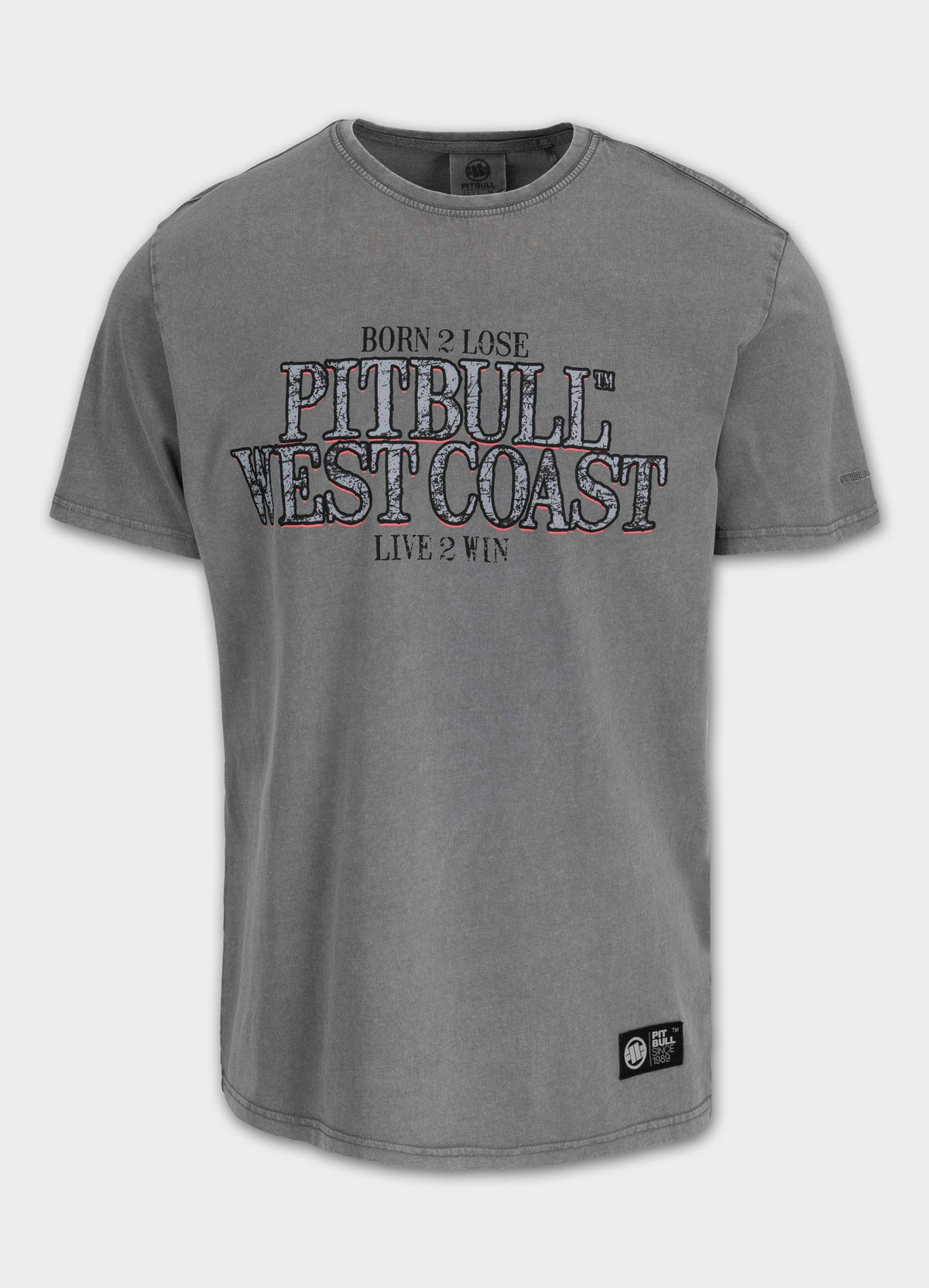 Men&#39;s T-Shirt Denim Washed ACE OF SPADES II - Gray