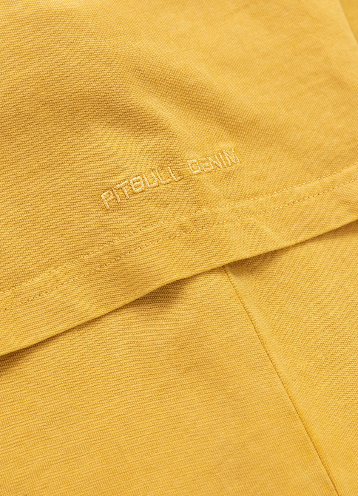 Men&#39;s T-Shirt Denim Washed OPEN BEACH - Yellow