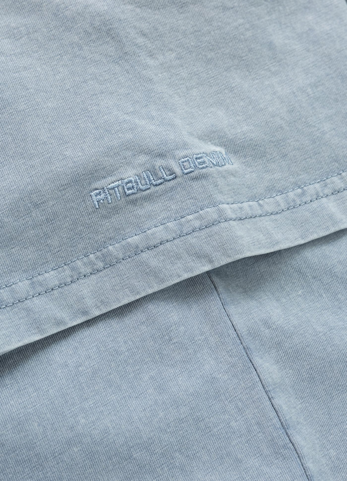 Men&#39;s T-Shirt Denim Washed OPEN BEACH - Light blue