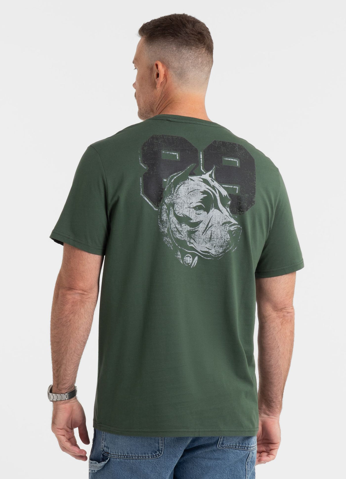 Men&#39;s T-Shirt DOG 89 - Dark green