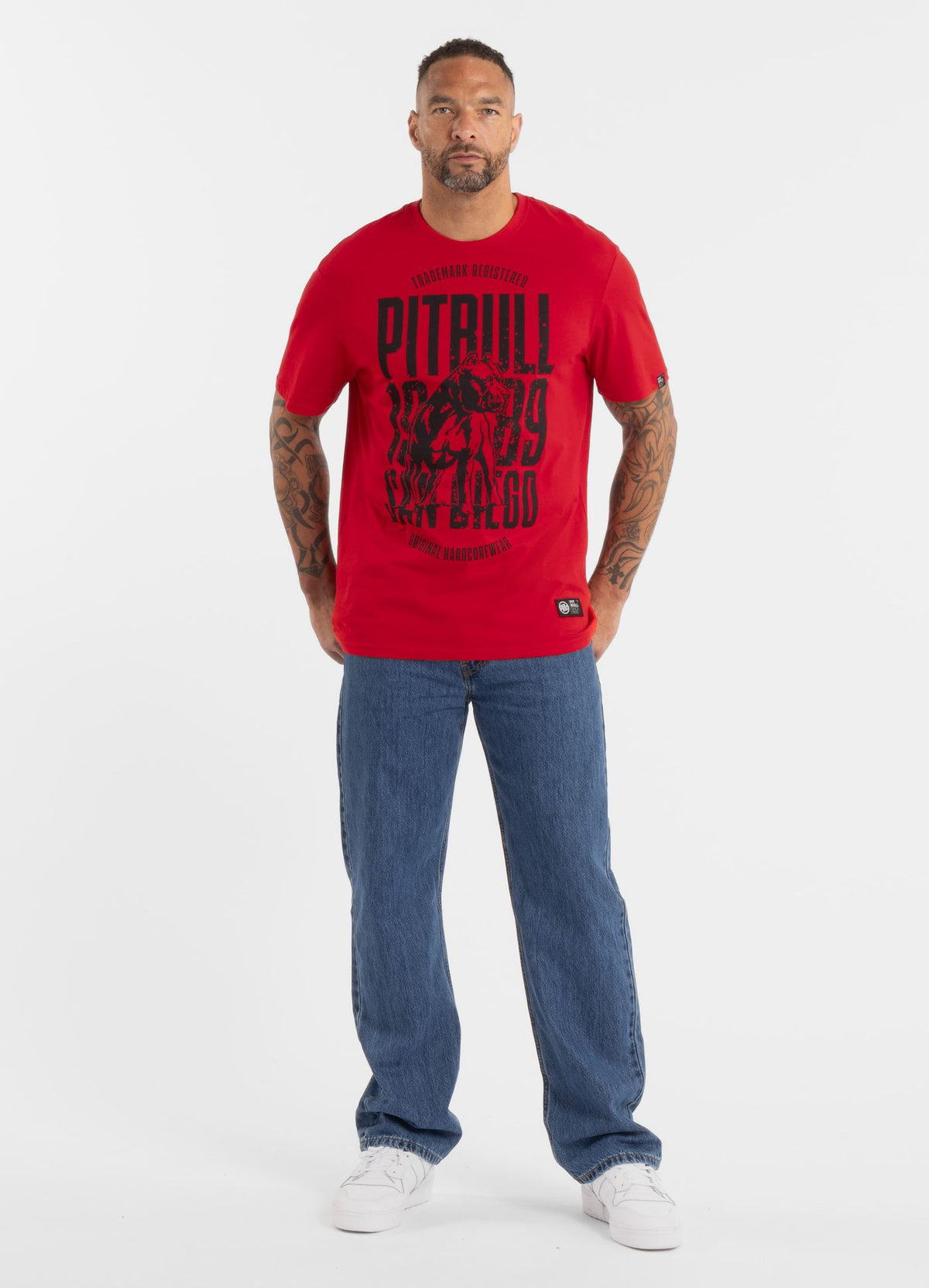 Men&#39;s T-Shirt SAN DIEGO DOG - Red