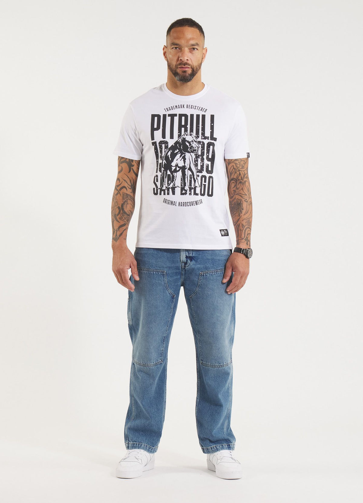 Men&#39;s T-Shirt SAN DIEGO DOG - White