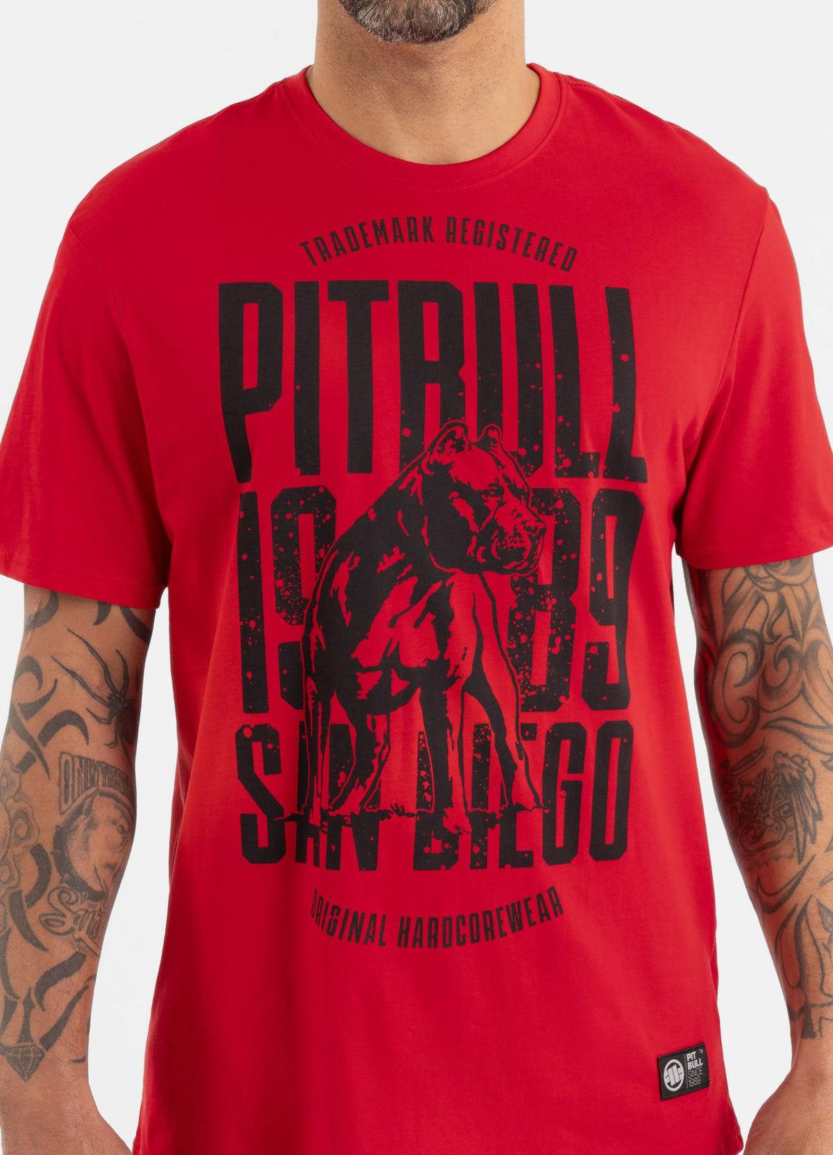 Men&#39;s T-Shirt SAN DIEGO DOG - Red