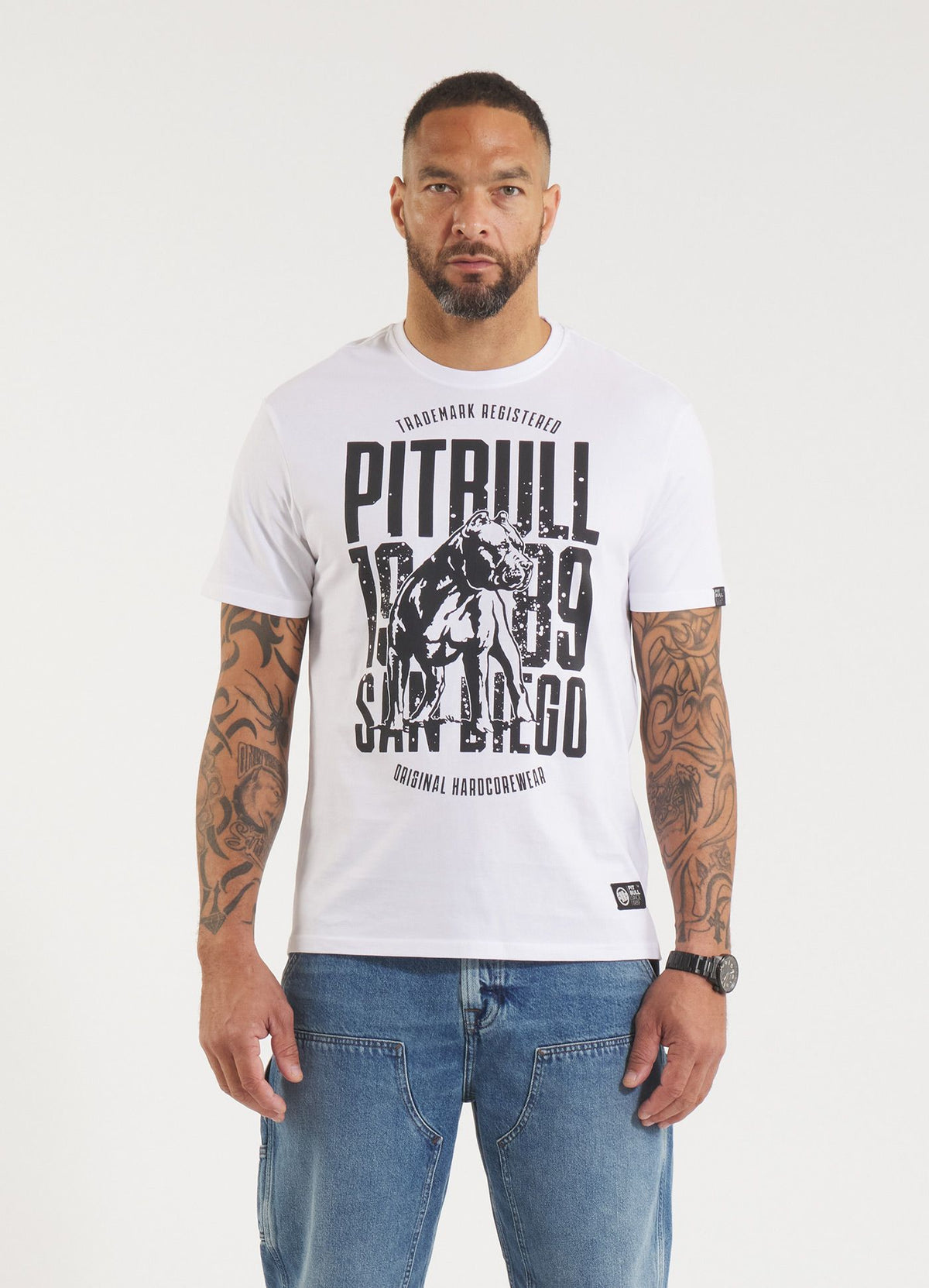 Men&#39;s T-Shirt SAN DIEGO DOG - White