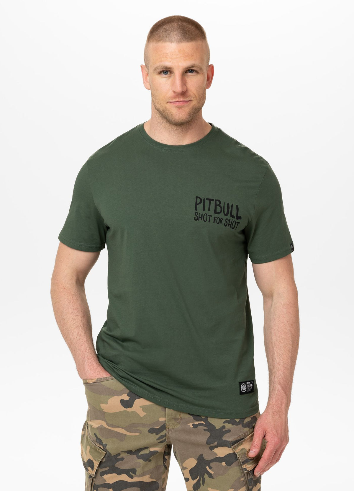 Men&#39;s T-Shirt SHOT FOR SHOT - Dark green