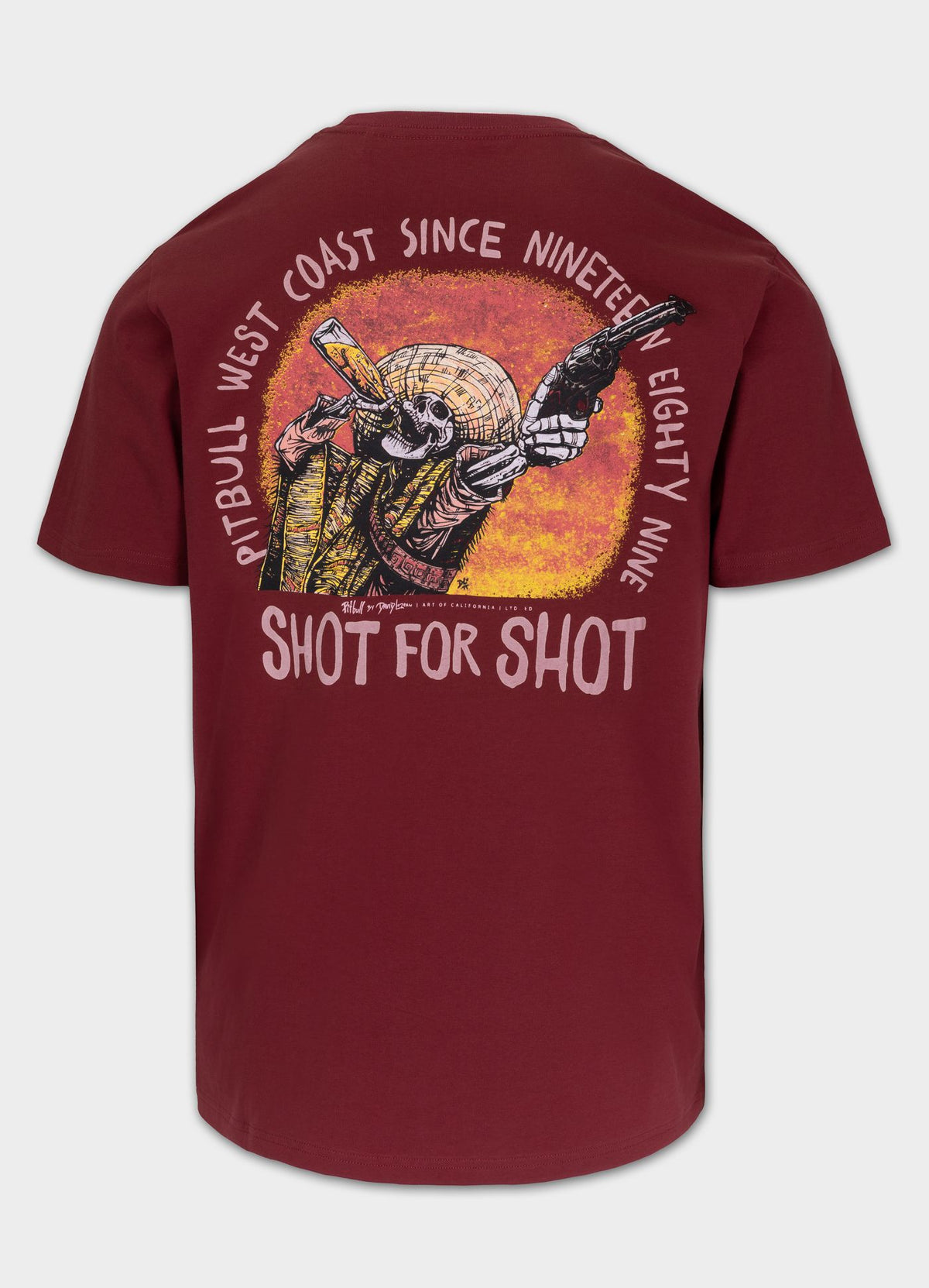 Men&#39;s T-Shirt SHOT FOR SHOT - Burgundy