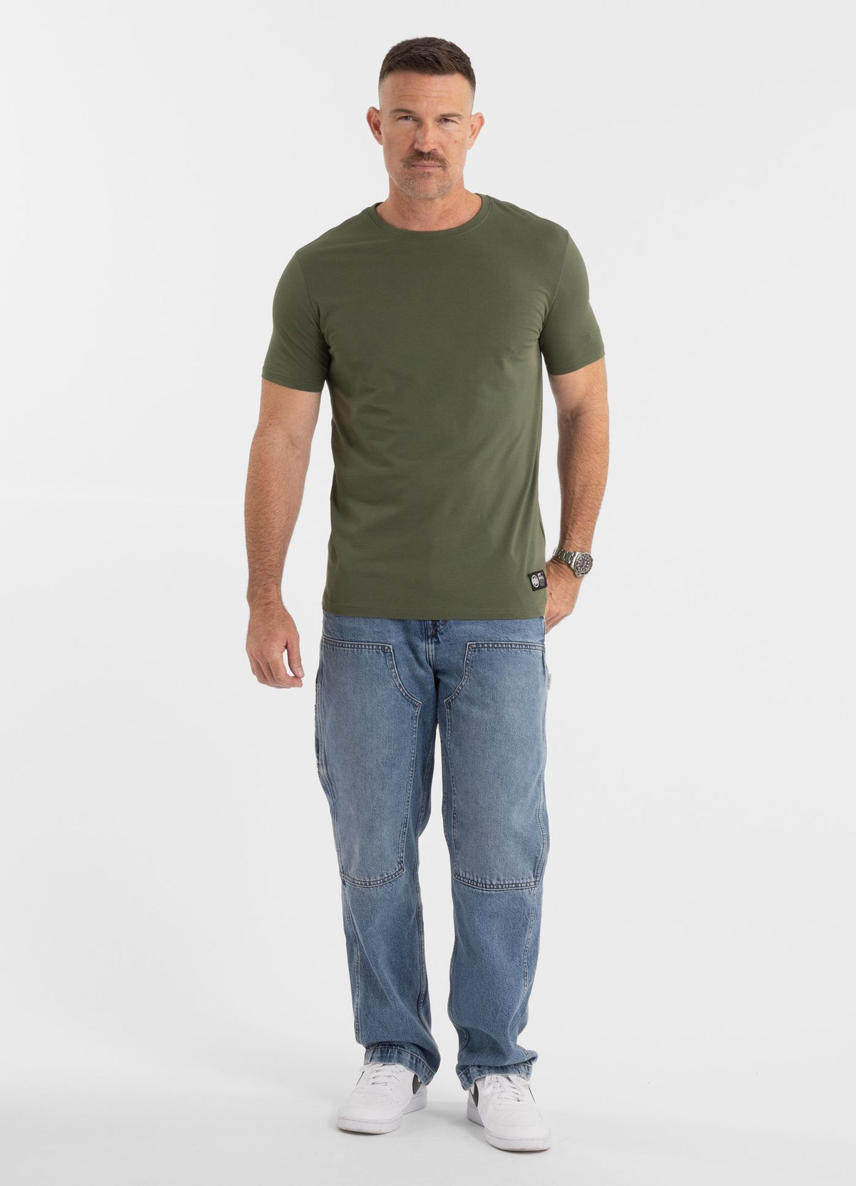 Men&#39;s T-Shirt Slim Fit NO LOGO - Olive