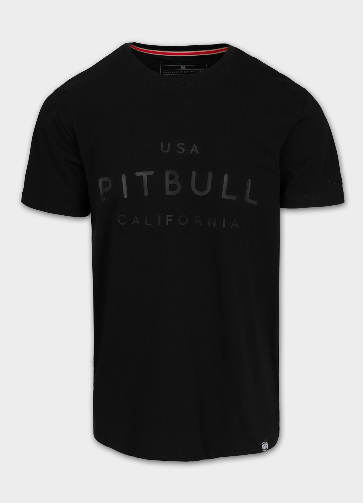 Men&#39;s T-Shirt Slim Fit USA CAL - Black