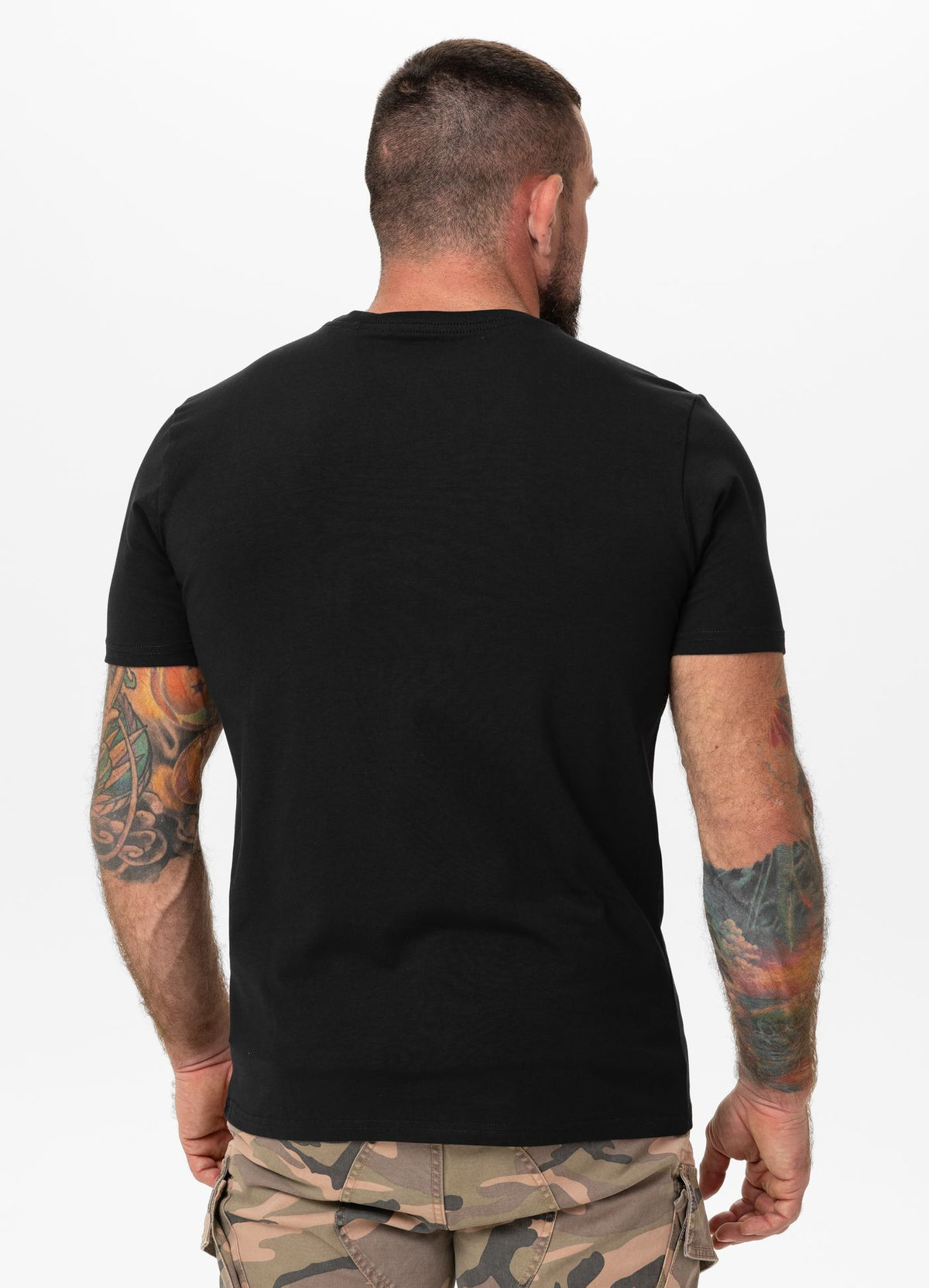 Men&#39;s T-Shirt Slim Fit USA CAL - Black