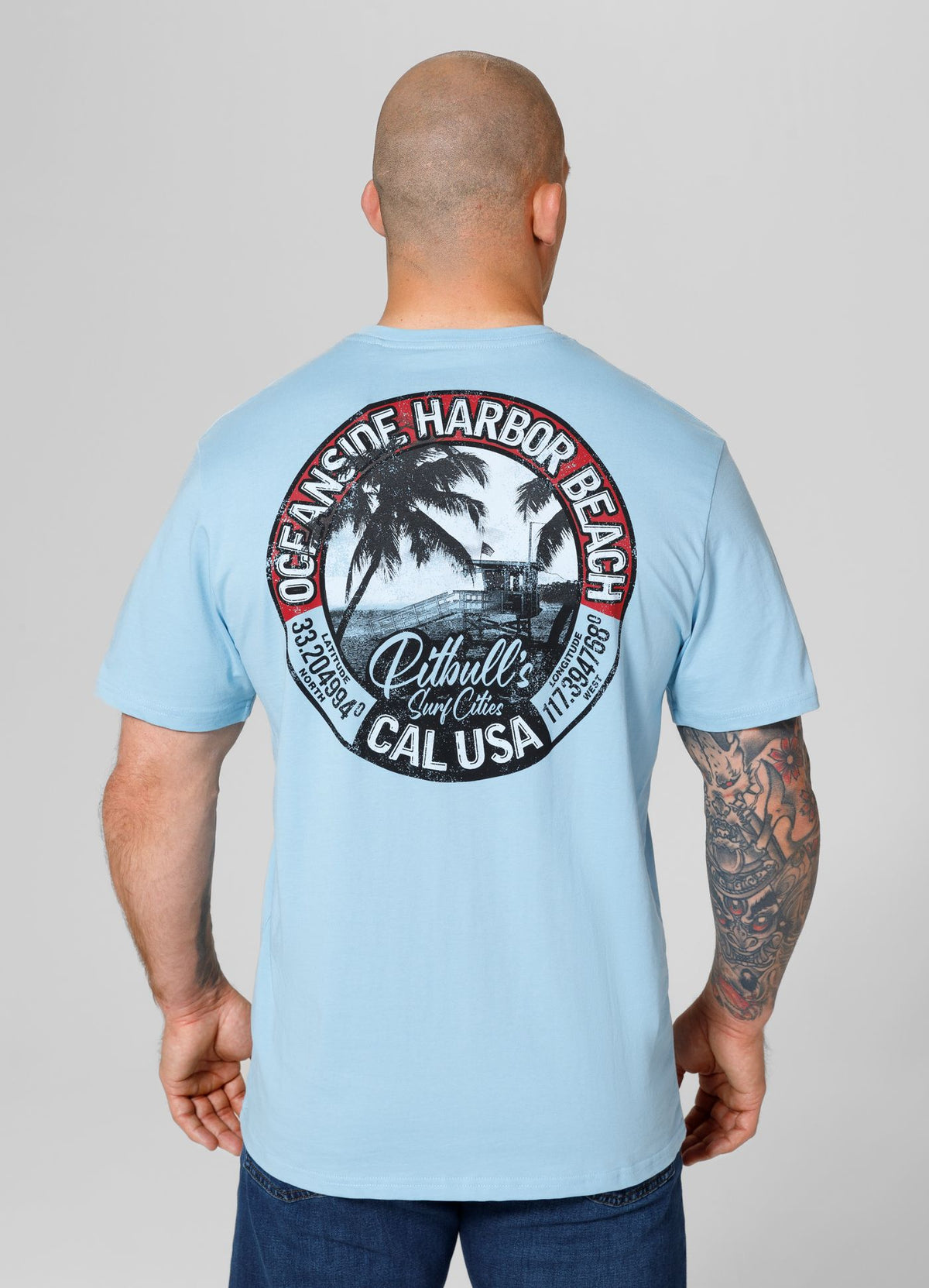 Men&#39;s T-Shirt OCEANSIDE - Light blue