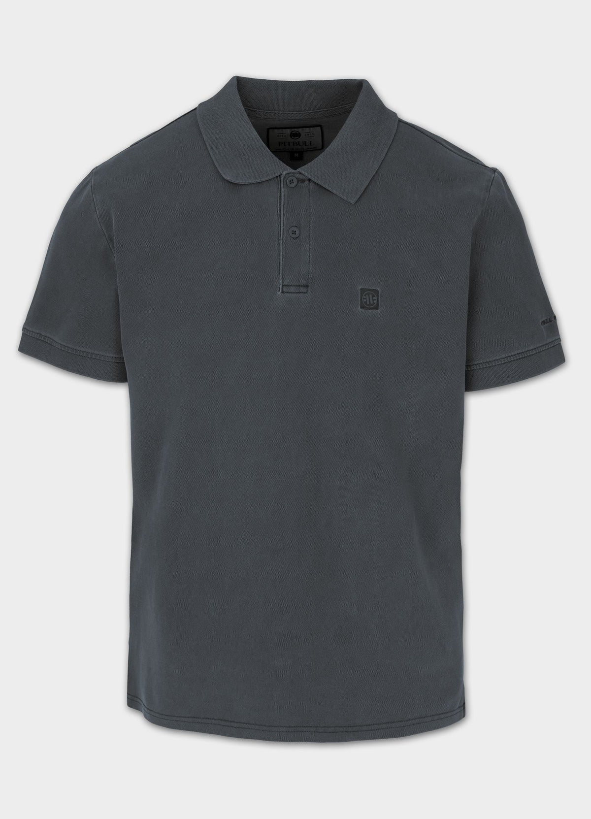 Polo shirt Denim Washed Pique SMALL LOGO - Graphite