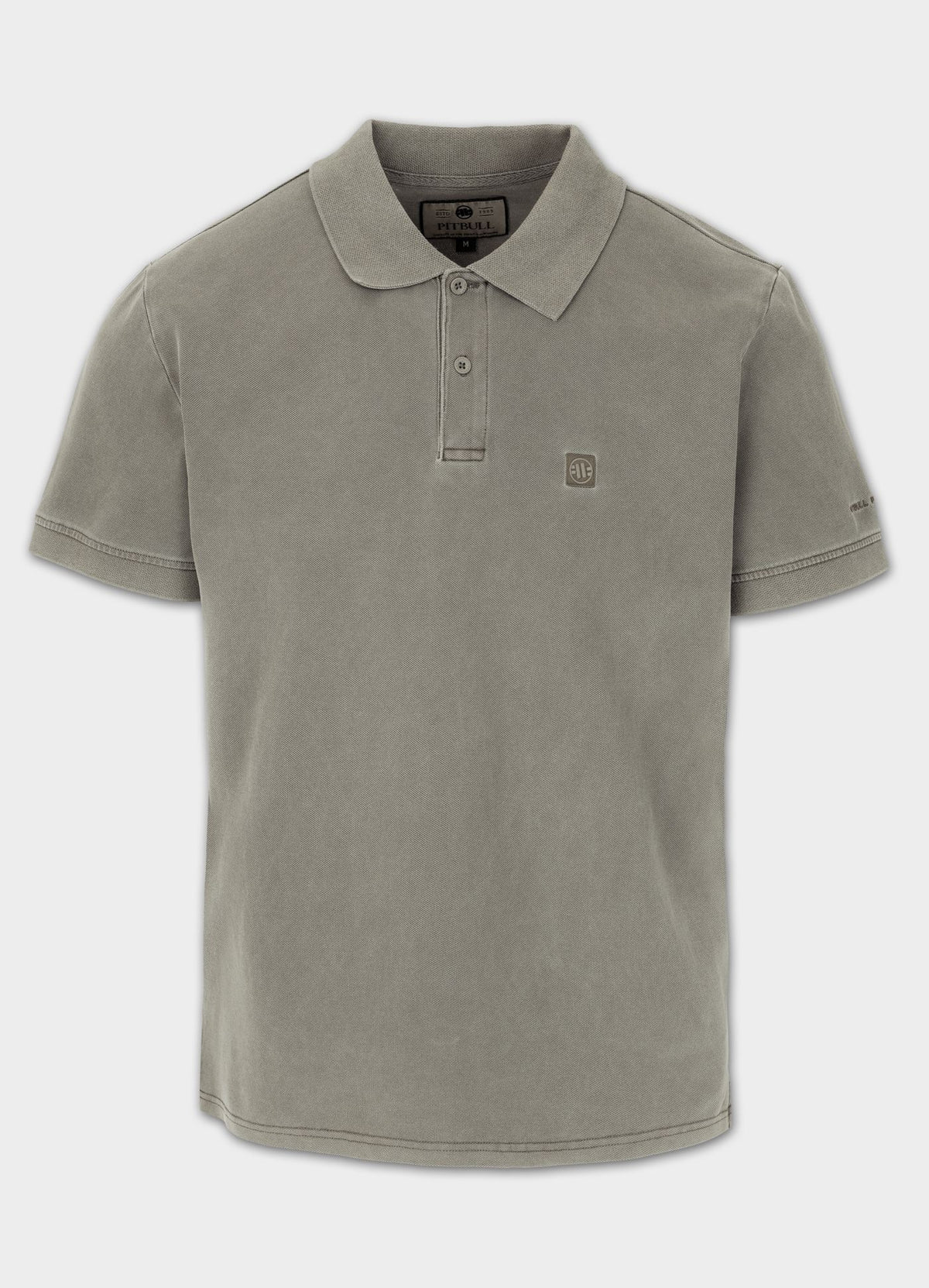 Polo shirt Denim Washed Pique SMALL LOGO - Gray Harbour