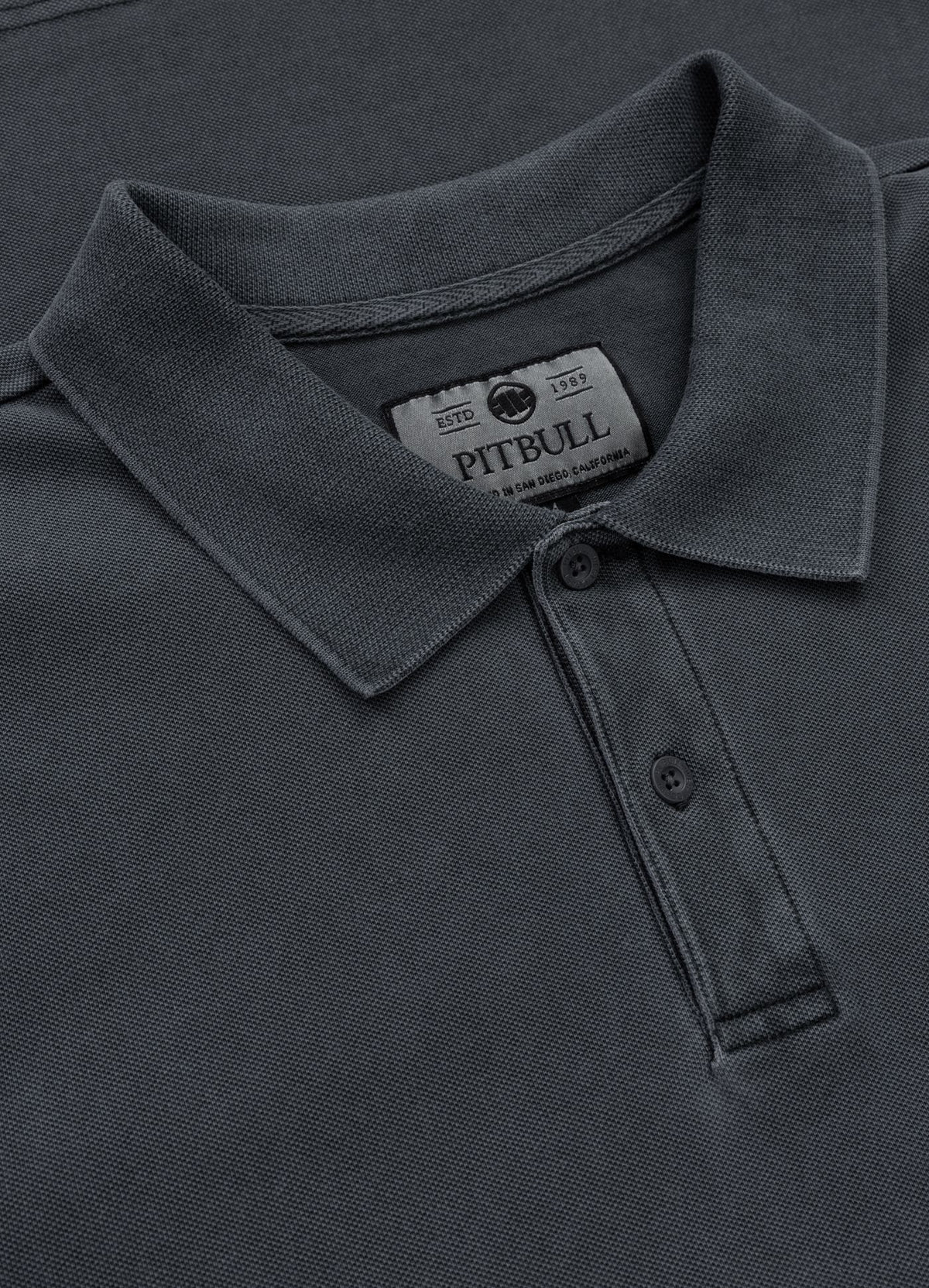 Polo shirt Denim Washed Pique SMALL LOGO - Graphite