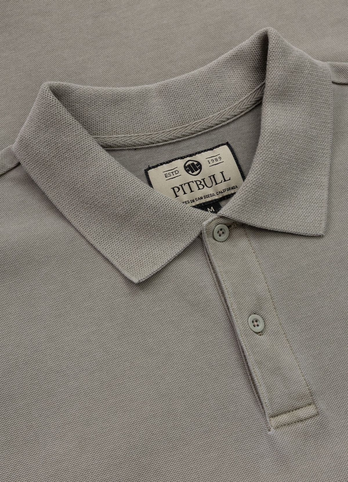 Polo shirt Denim Washed Pique SMALL LOGO - Gray Harbour