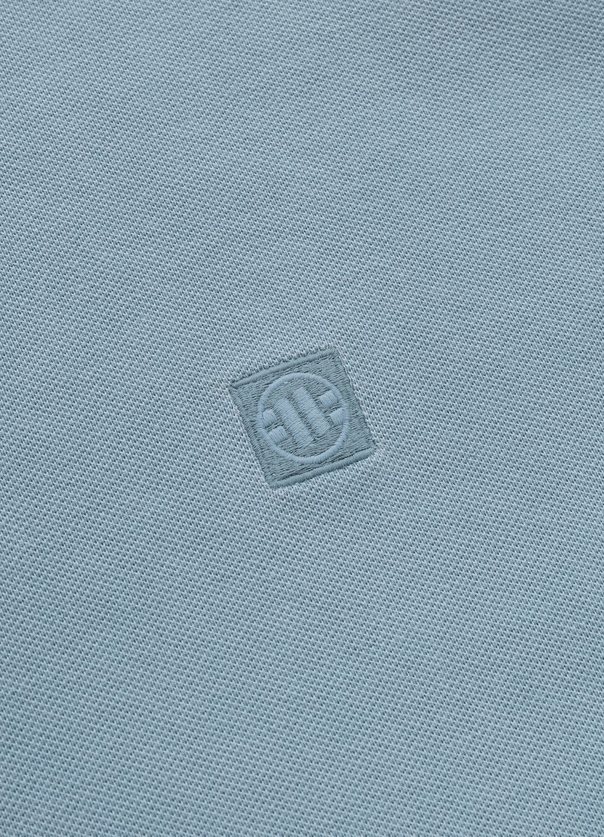 Polo shirt Denim Washed Pique SMALL LOGO - Light blue