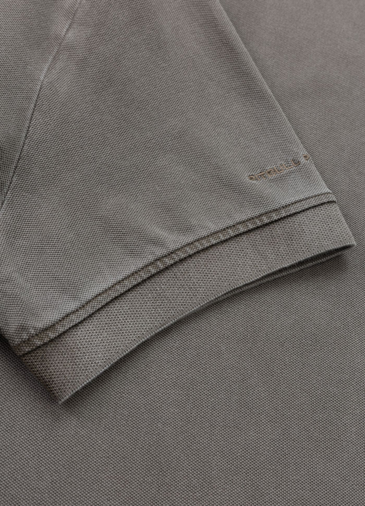 Polo shirt Denim Washed Pique SMALL LOGO - Dark brown