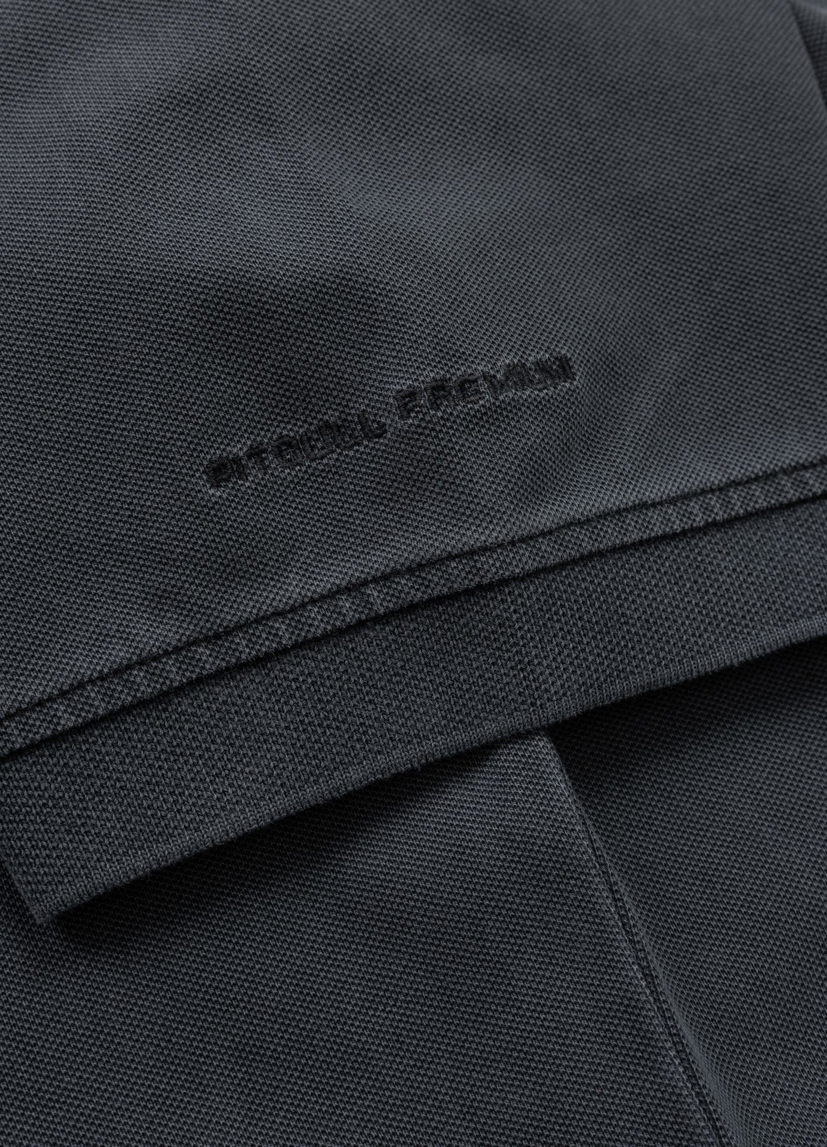 Polo shirt Denim Washed Pique SMALL LOGO - Graphite