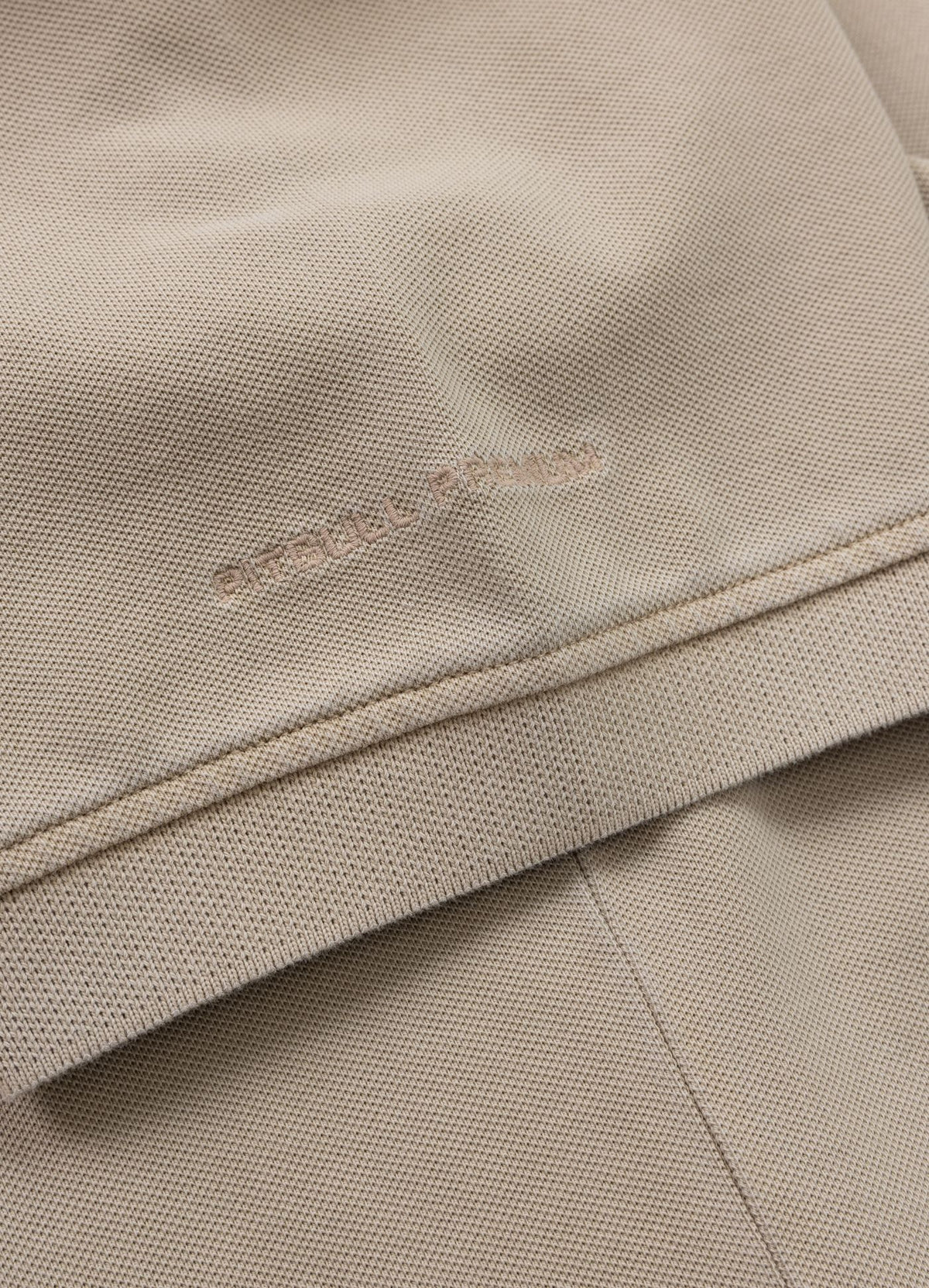 Polo shirt Denim Washed Pique SMALL LOGO - Sand