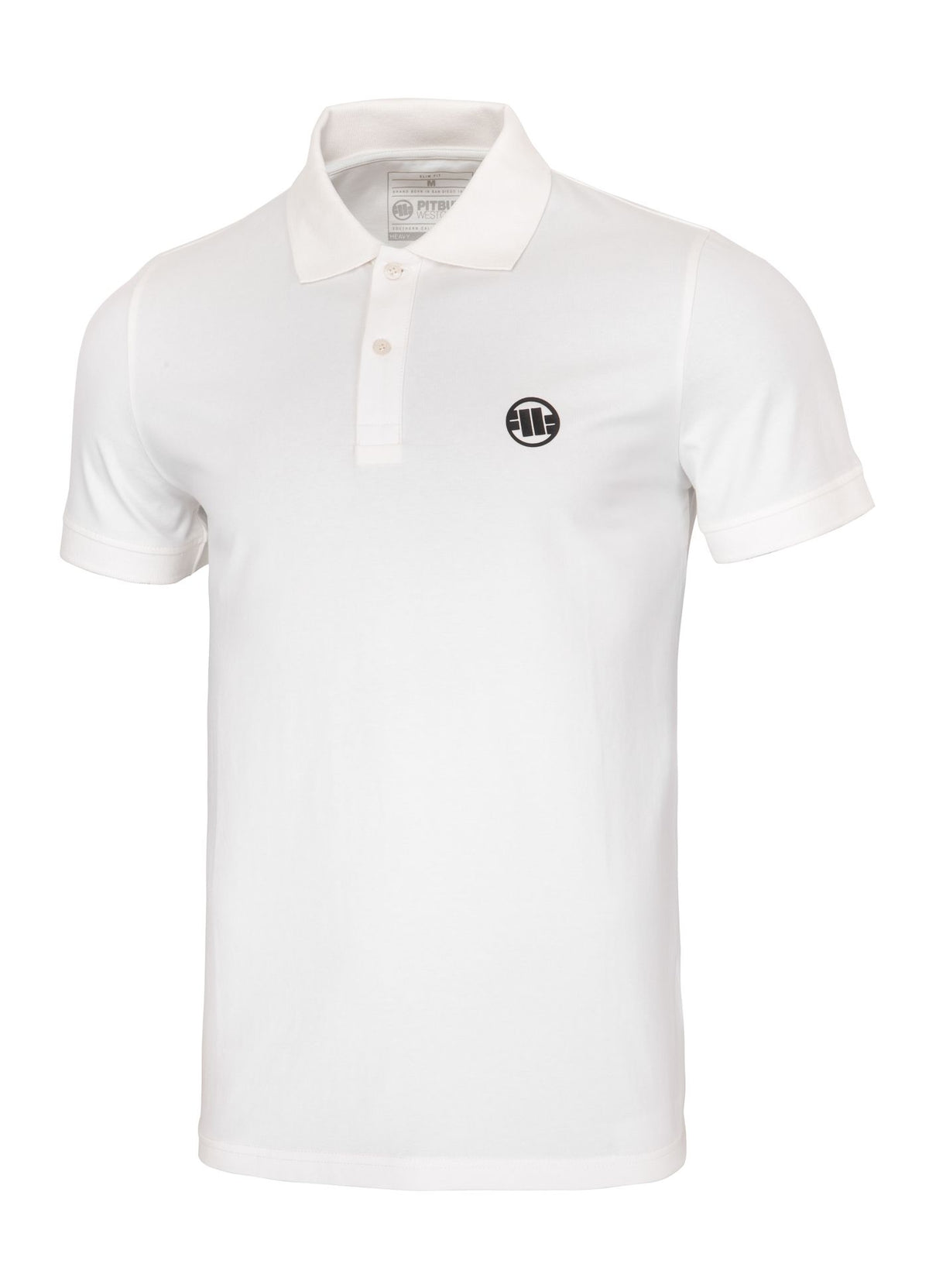 Men&#39;s Polo shirt Jersey Slim Fit Small Logo - Offwhite